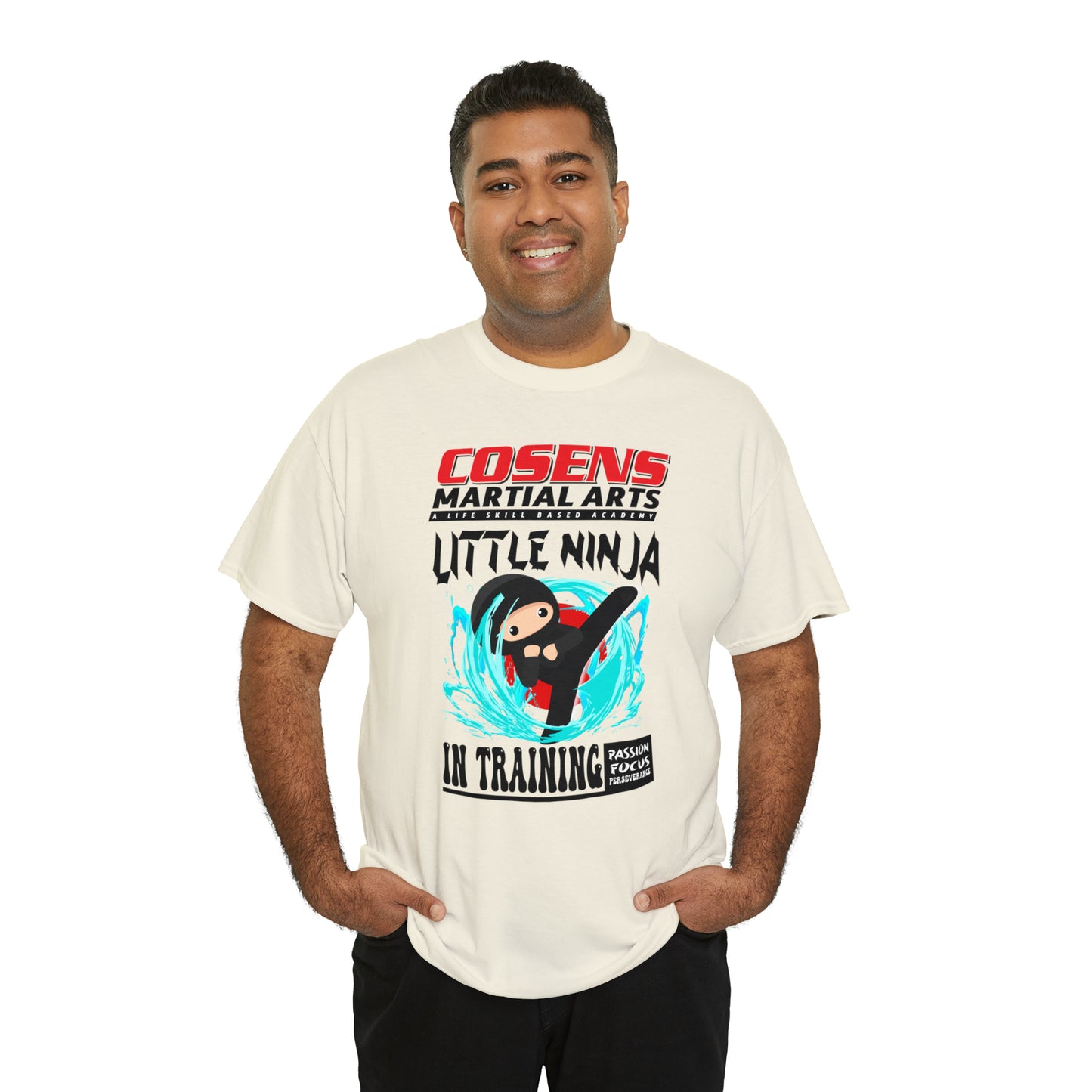 Adult "Little Ninja in Training" Cosens Martial Arts Unisex Heavy Cotton Tee Unisex Heavy Cotton Tee