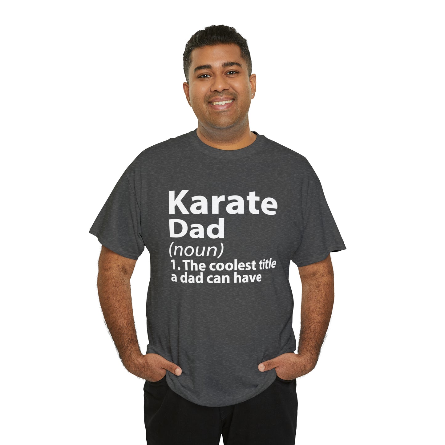 Karate Dad Noun Heavy Cotton Tee