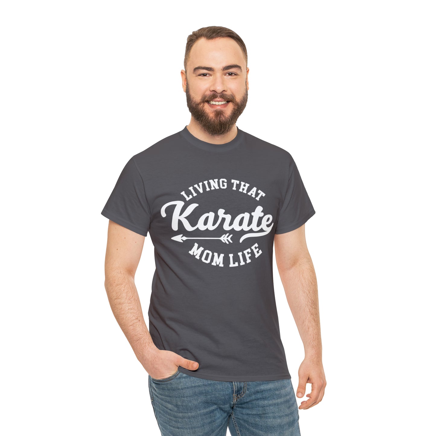 Karate Mom Life! Shirt For Mom, Heavy Cotton Tee