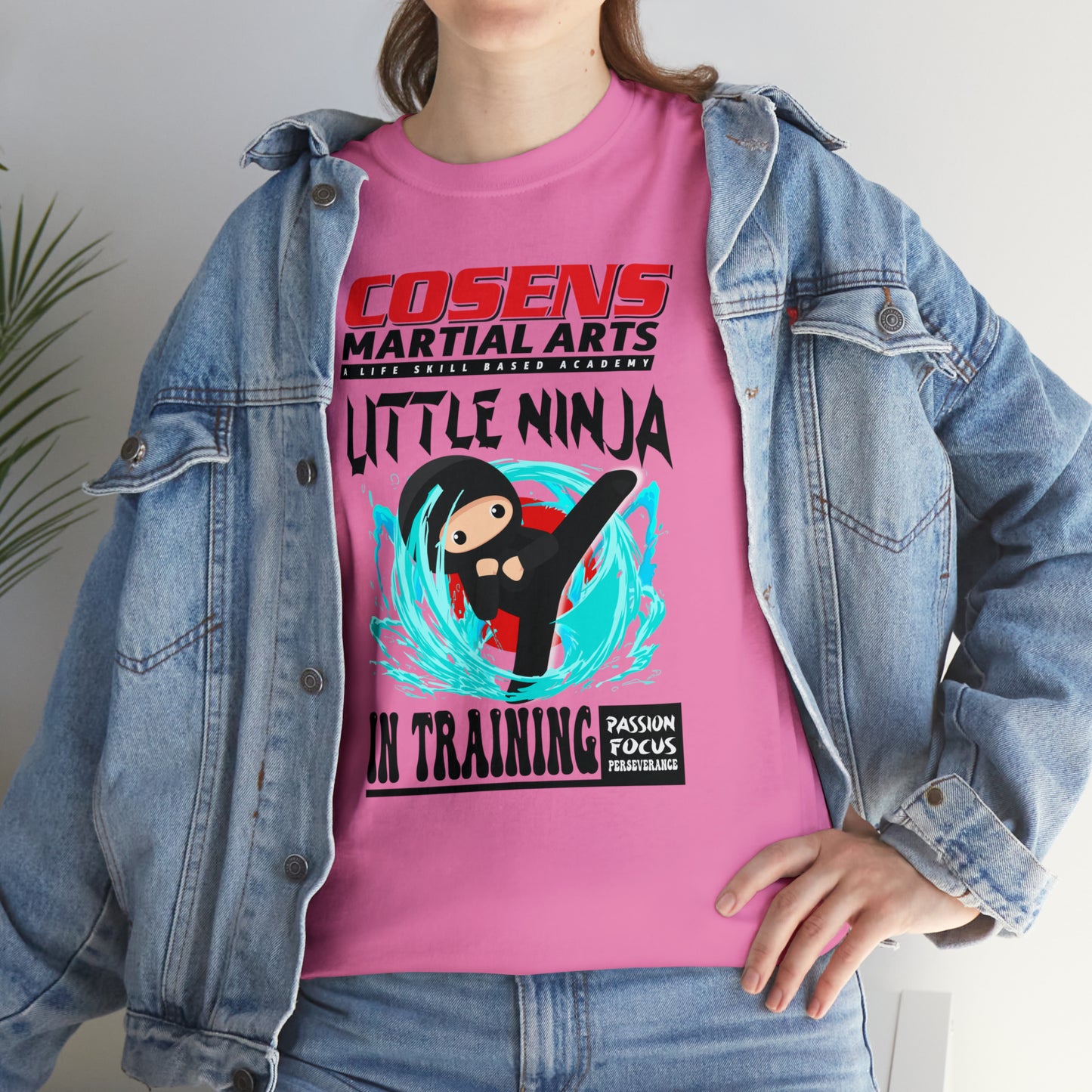 Adult "Little Ninja in Training" Cosens Martial Arts Unisex Heavy Cotton Tee Unisex Heavy Cotton Tee