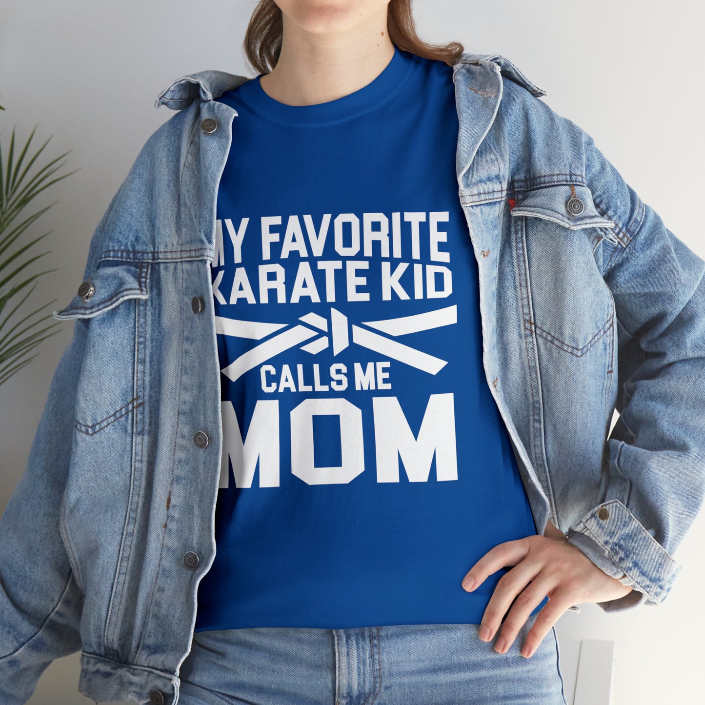 My Favorite Karate Kids Calls Me Mom Life Heavy Cotton Tee