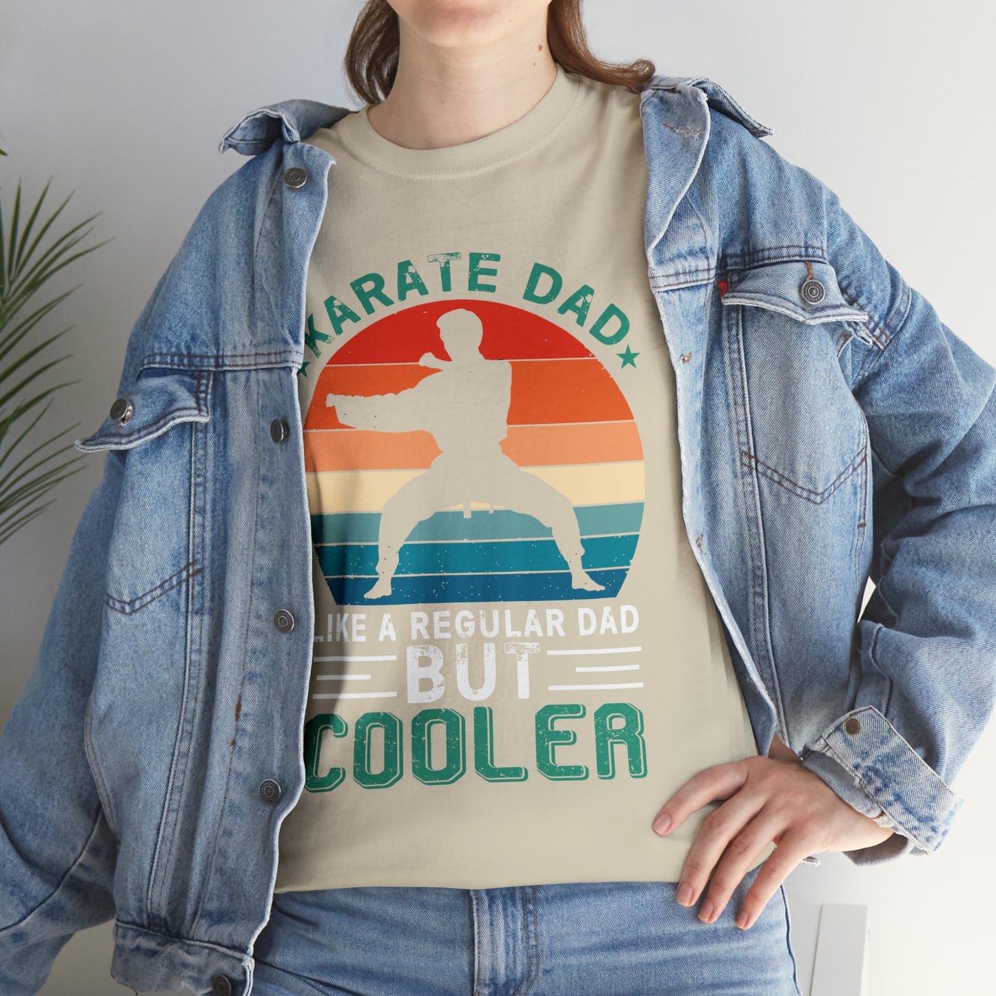 Cool Karate Dad Heavy Cotton Tee