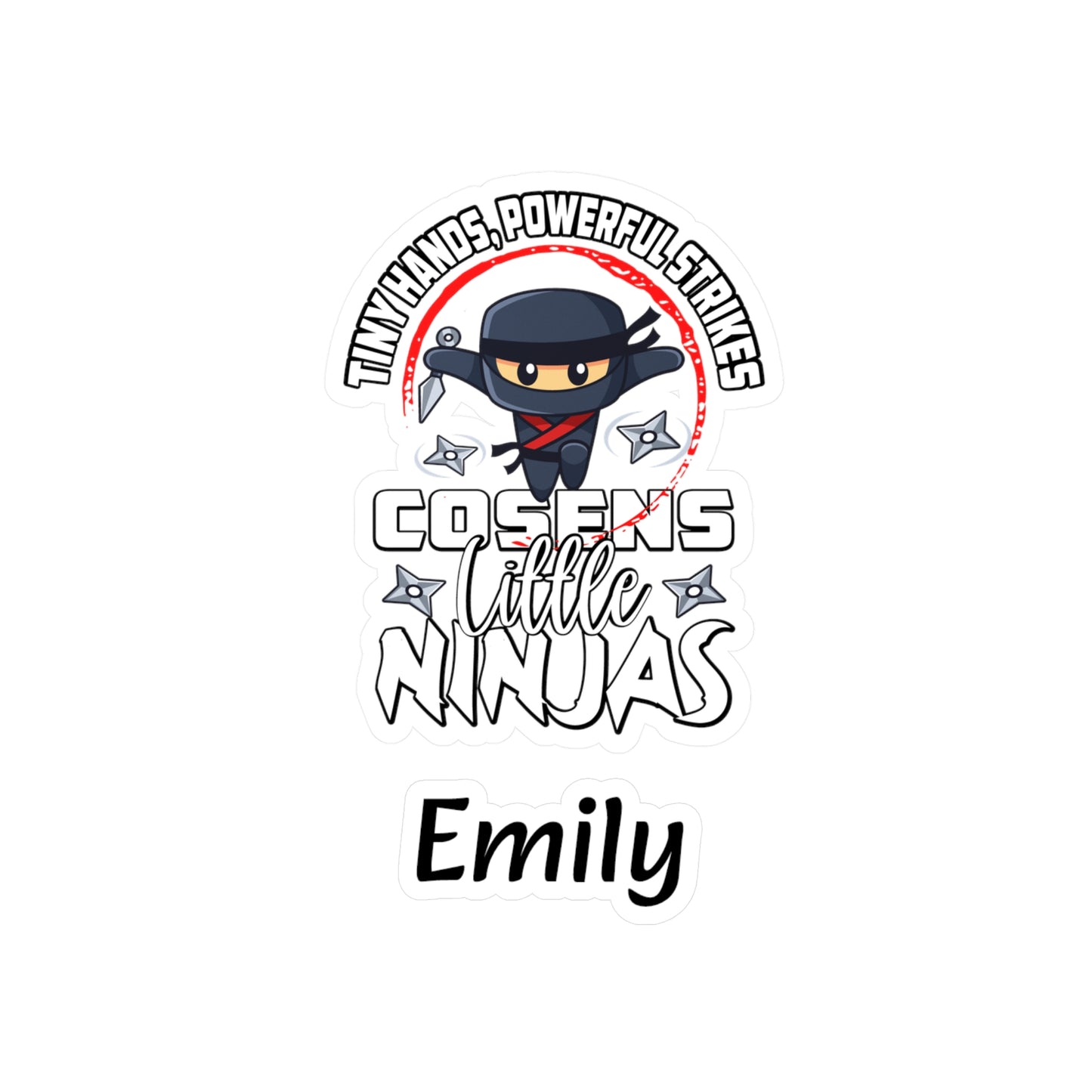 Customized Vinyl Decals - Little Ninjas!