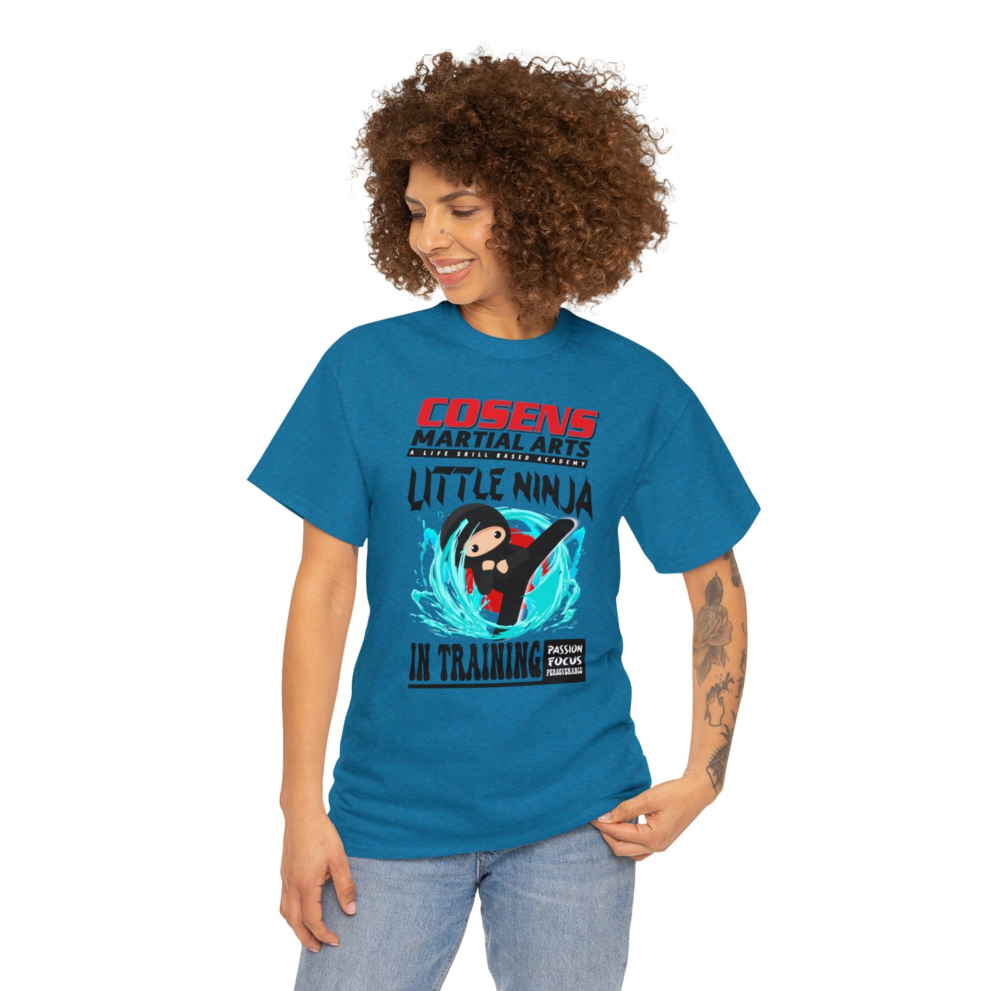 Adult "Little Ninja in Training" Cosens Martial Arts Unisex Heavy Cotton Tee Unisex Heavy Cotton Tee