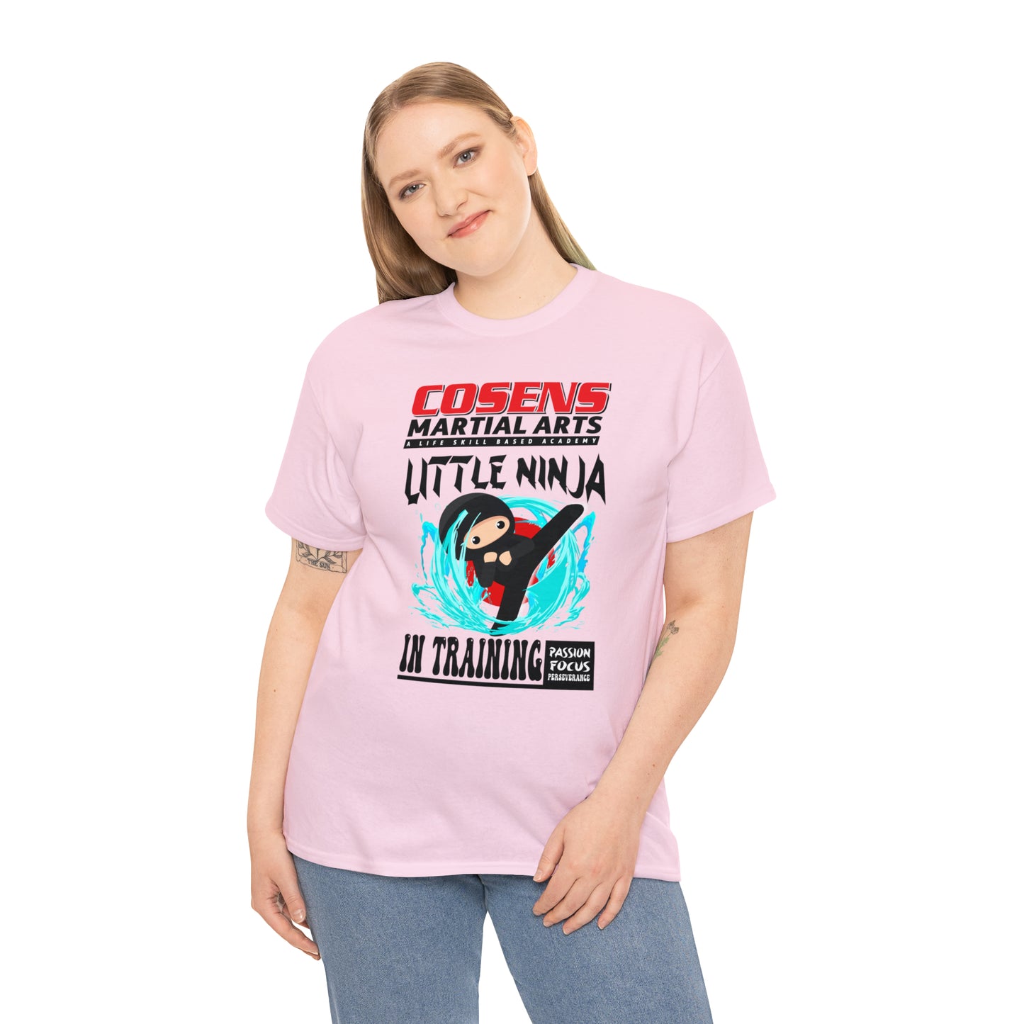 Adult "Little Ninja in Training" Cosens Martial Arts Unisex Heavy Cotton Tee Unisex Heavy Cotton Tee