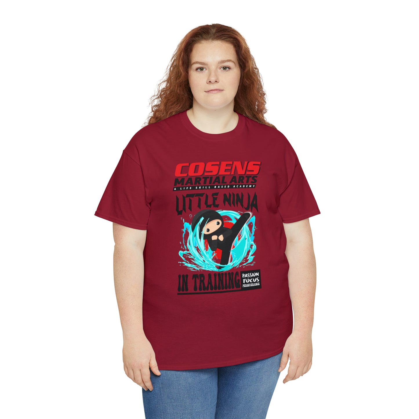 Adult "Little Ninja in Training" Cosens Martial Arts Unisex Heavy Cotton Tee Unisex Heavy Cotton Tee