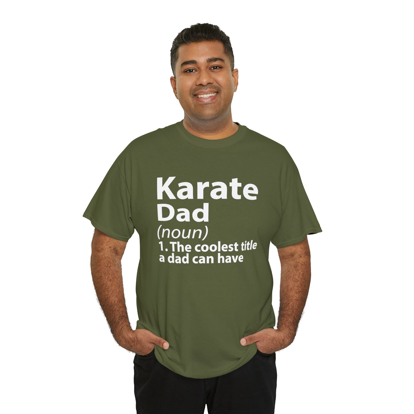 Karate Dad Noun Heavy Cotton Tee