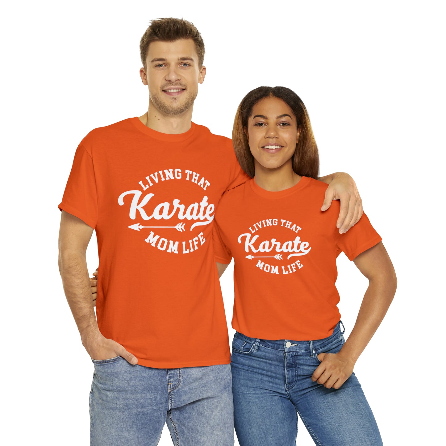 Karate Mom Life! Shirt For Mom, Heavy Cotton Tee