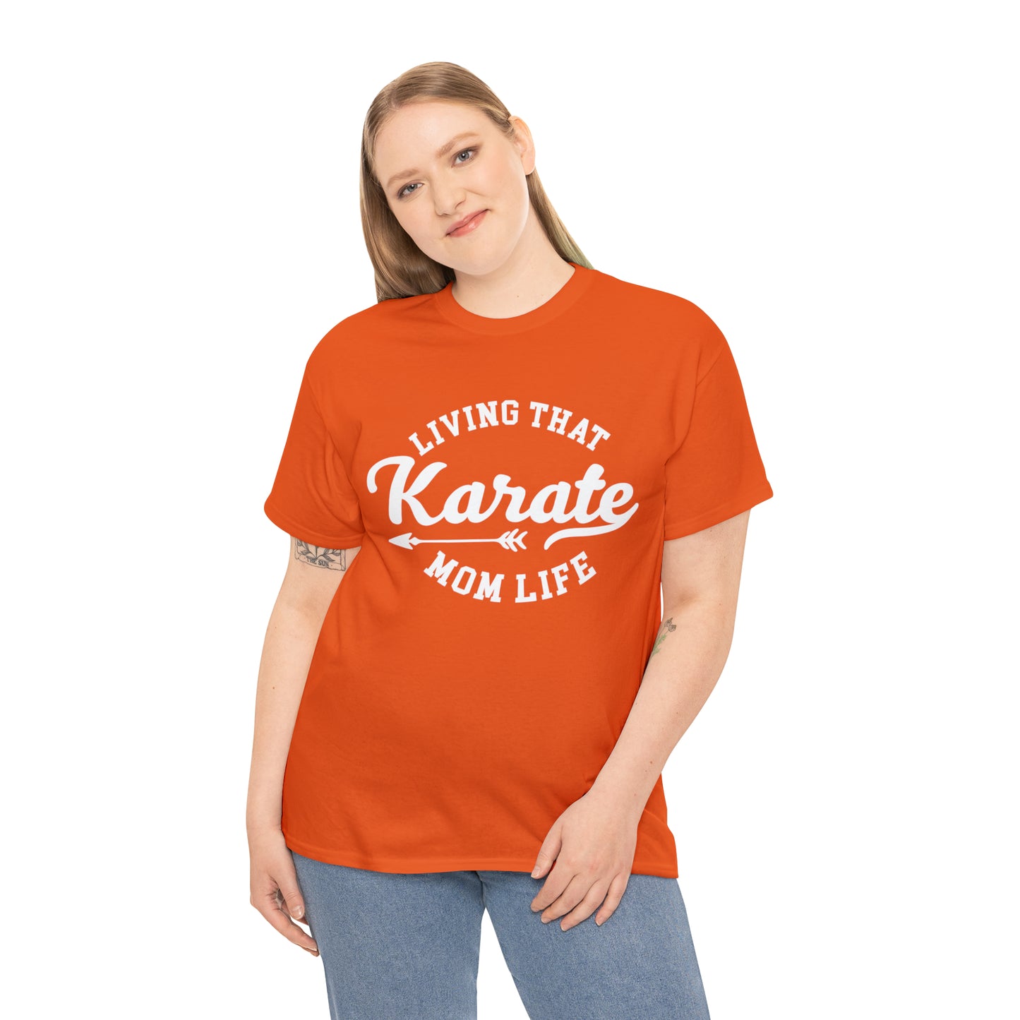 Karate Mom Life! Shirt For Mom, Heavy Cotton Tee