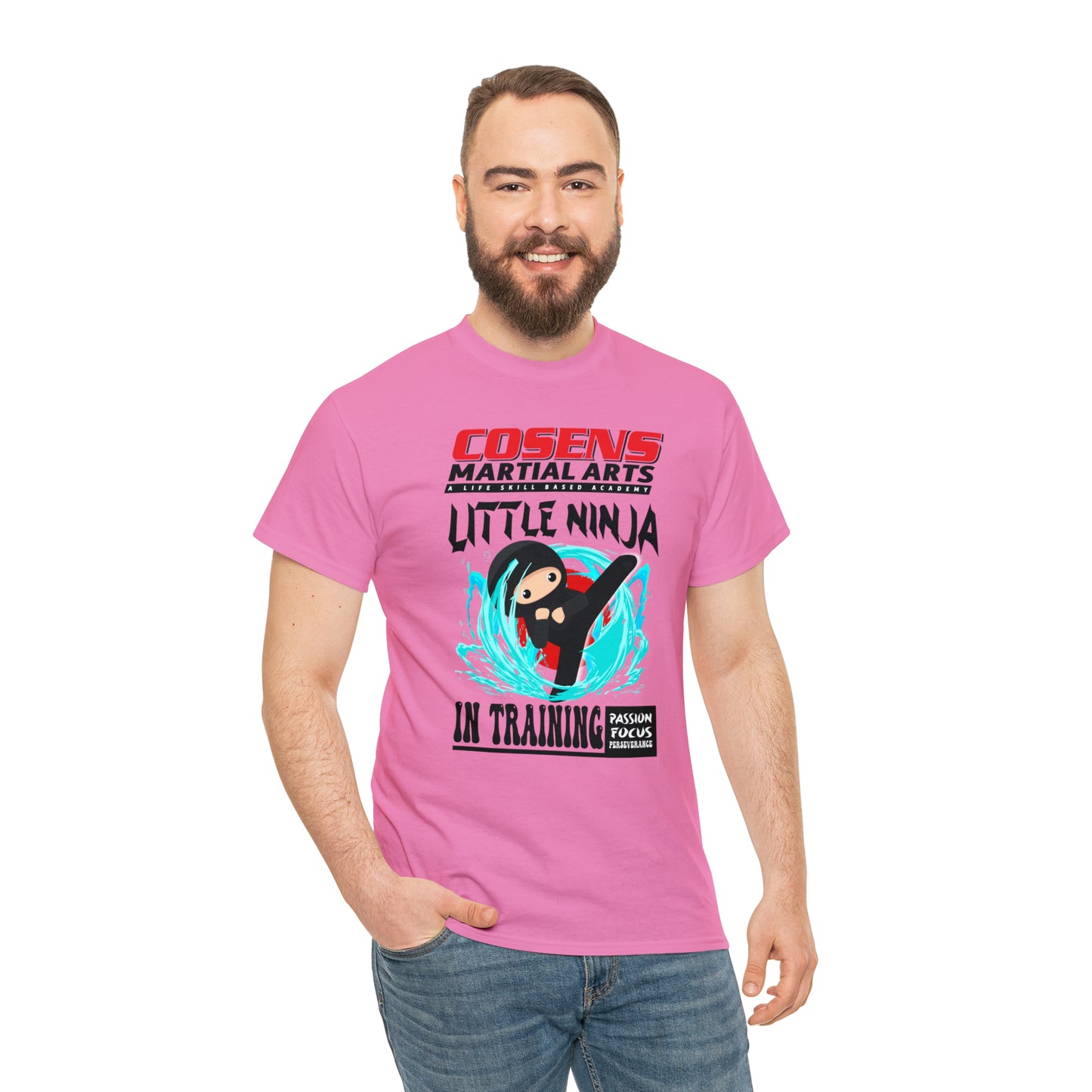 Adult "Little Ninja in Training" Cosens Martial Arts Unisex Heavy Cotton Tee Unisex Heavy Cotton Tee