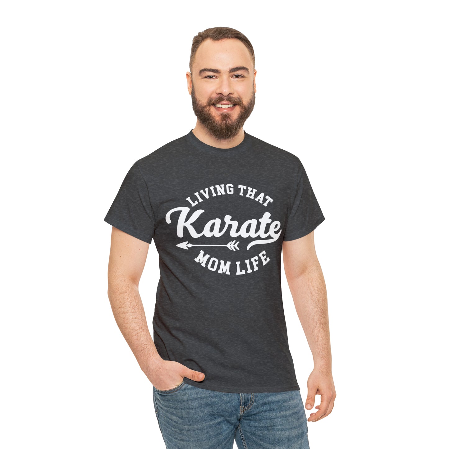Karate Mom Life! Shirt For Mom, Heavy Cotton Tee