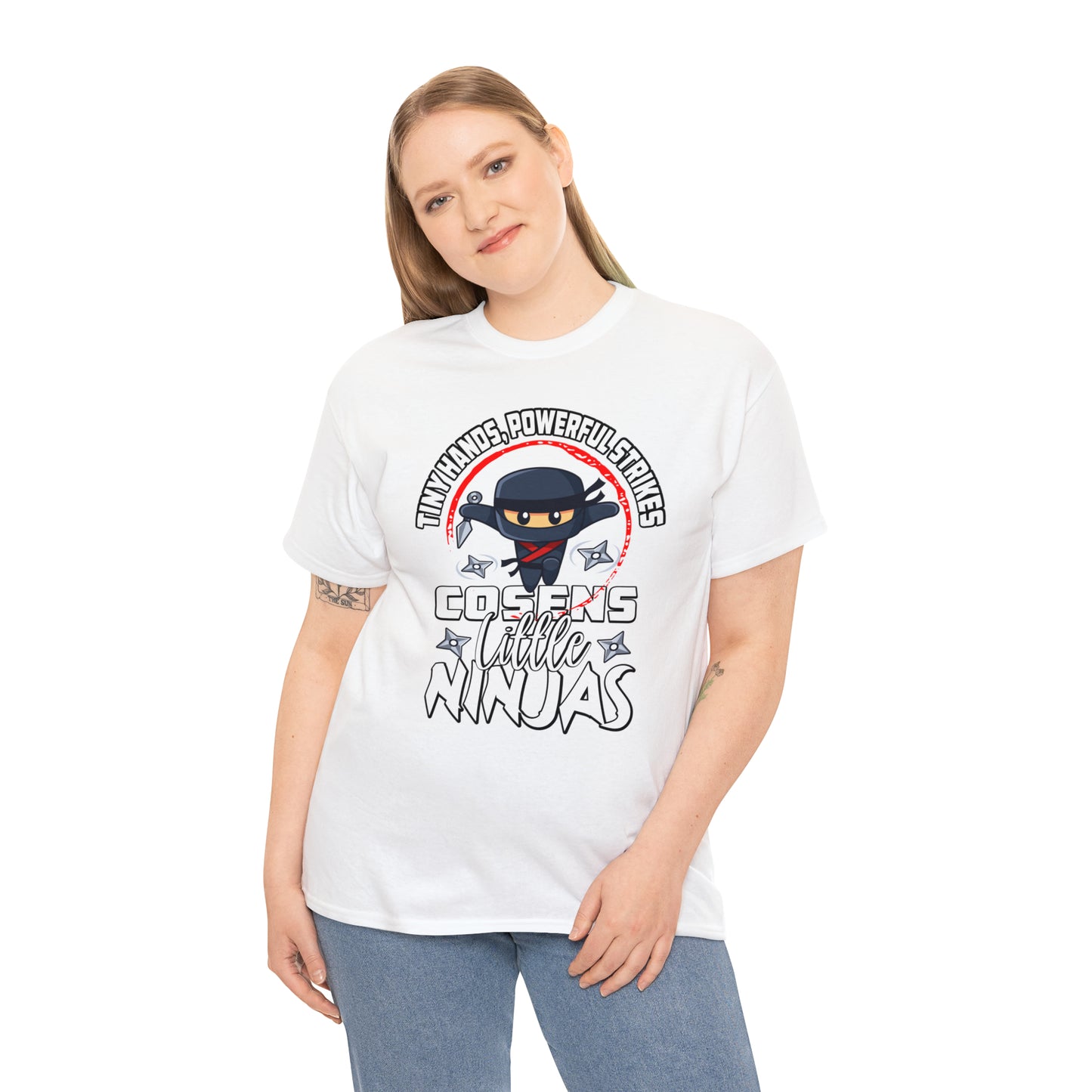 Adult "Little Ninjas" Cosens Martial Arts Unisex Heavy Cotton Tee Unisex Heavy Cotton Tee