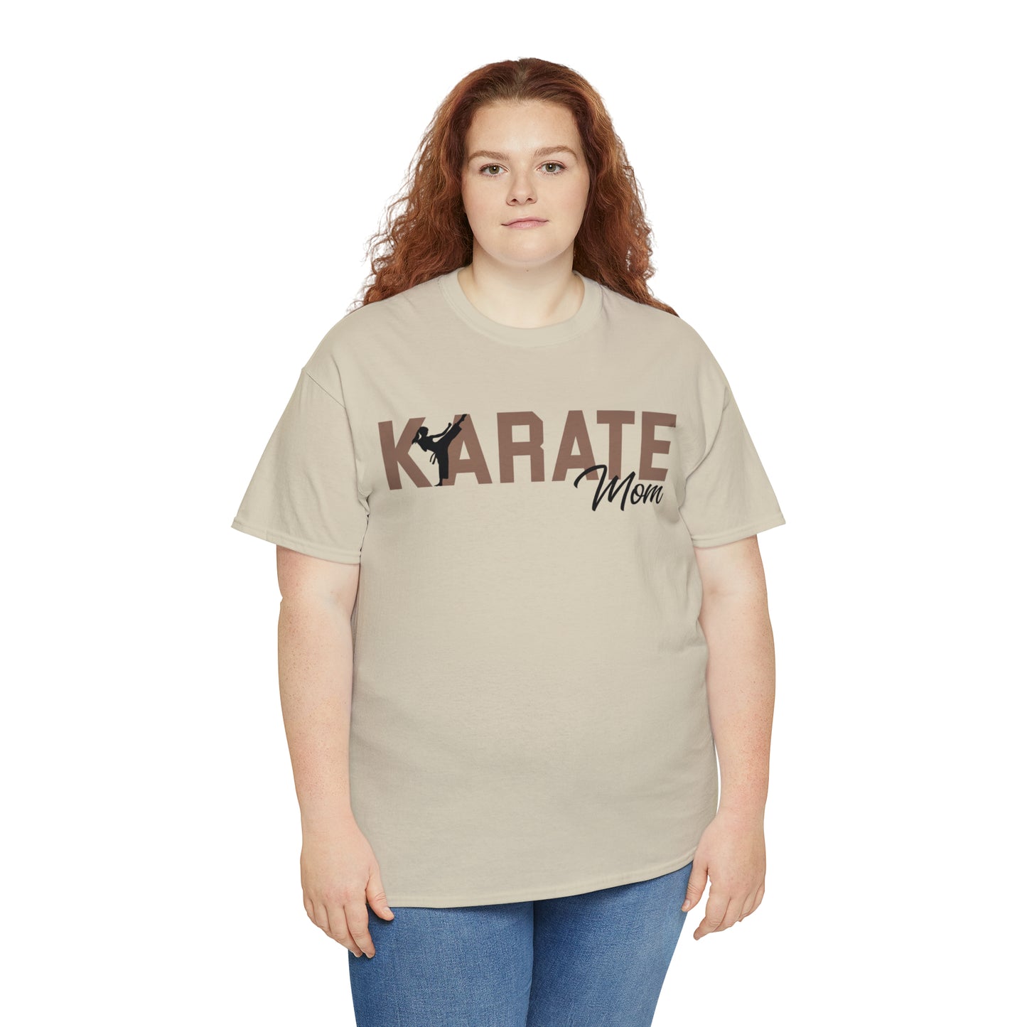 Karate Mom! Shirt For Mom Heavy Cotton Tee