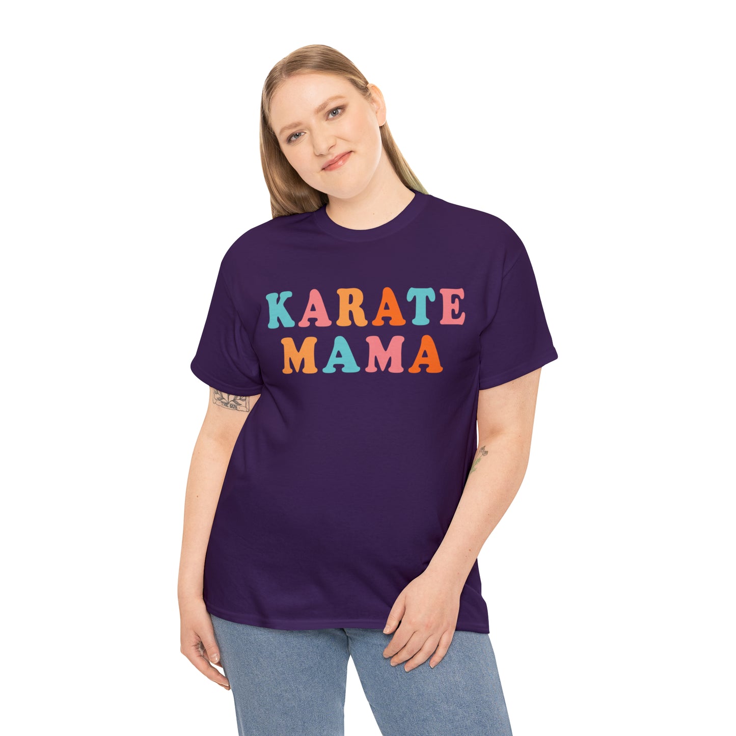 Karate Mama, Shirt For Mom, Heavy Cotton Tee