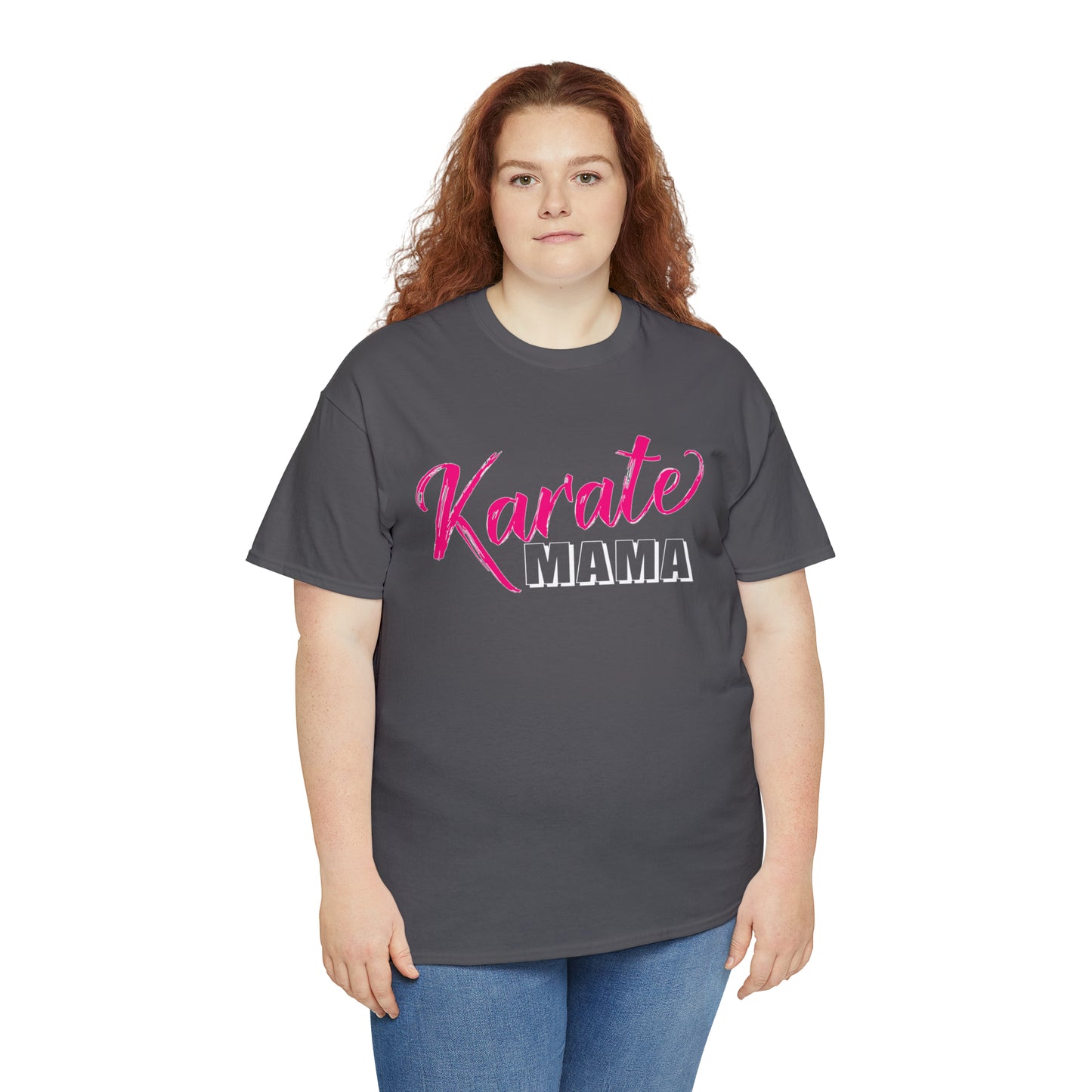 Karate Mama, Shirts For Mom, Heavy Cotton T-Shirt
