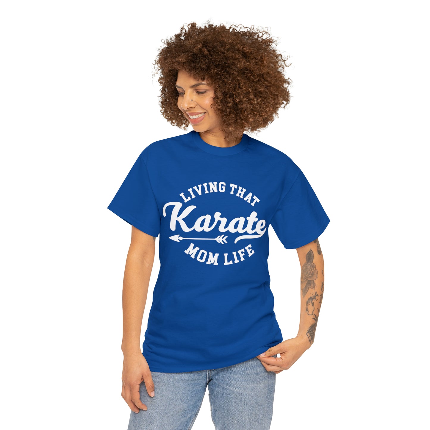 Karate Mom Life! Shirt For Mom, Heavy Cotton Tee