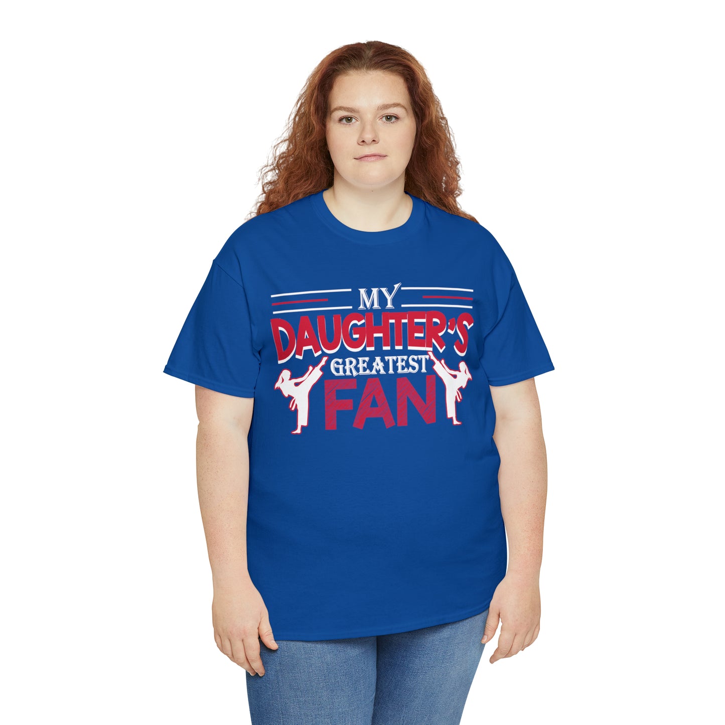 My Daughter's Greatest Fan! Shirt For Mom or Dad Heavy Cotton Tee