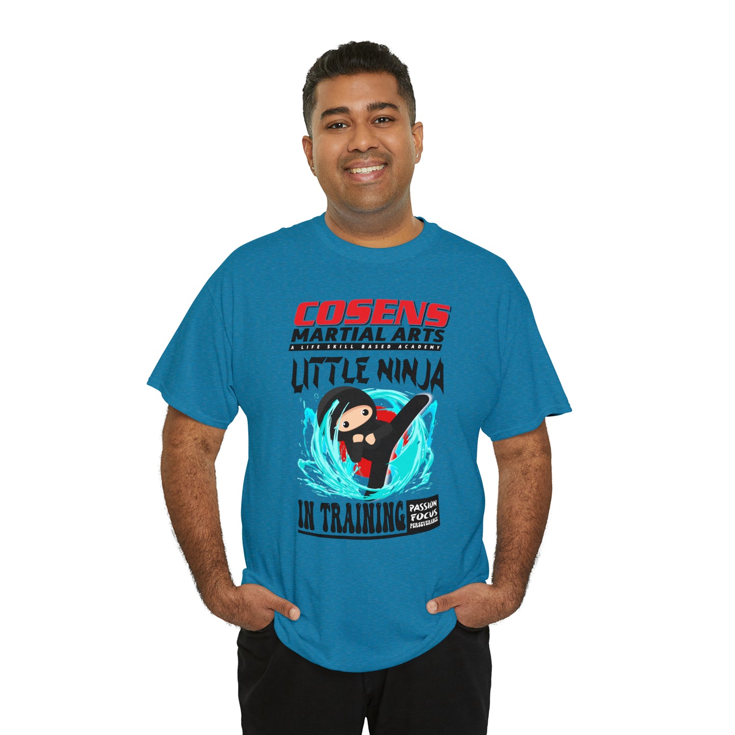 Adult "Little Ninja in Training" Cosens Martial Arts Unisex Heavy Cotton Tee Unisex Heavy Cotton Tee