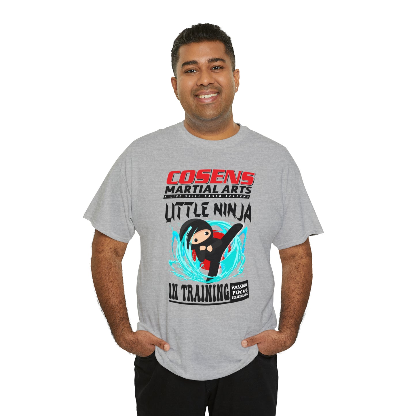 Adult "Little Ninja in Training" Cosens Martial Arts Unisex Heavy Cotton Tee Unisex Heavy Cotton Tee