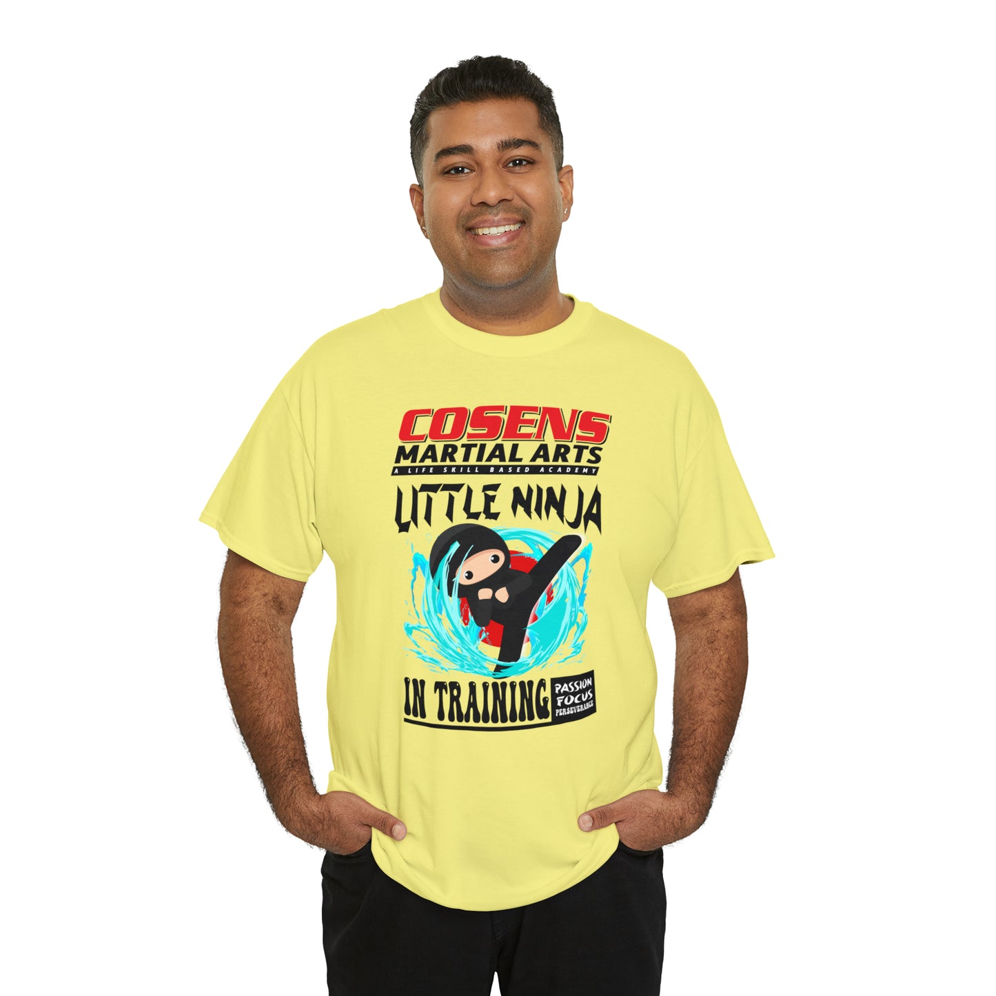 Adult "Little Ninja in Training" Cosens Martial Arts Unisex Heavy Cotton Tee Unisex Heavy Cotton Tee