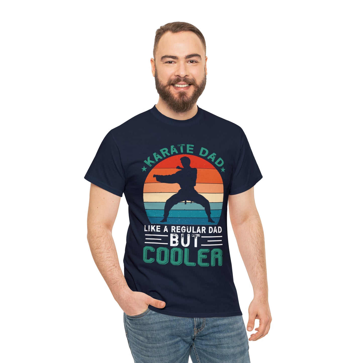 Cool Karate Dad Heavy Cotton Tee