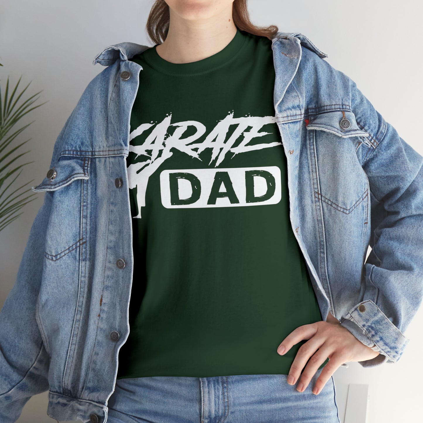 Karate Dad Kicking New Heavy Cotton Tee
