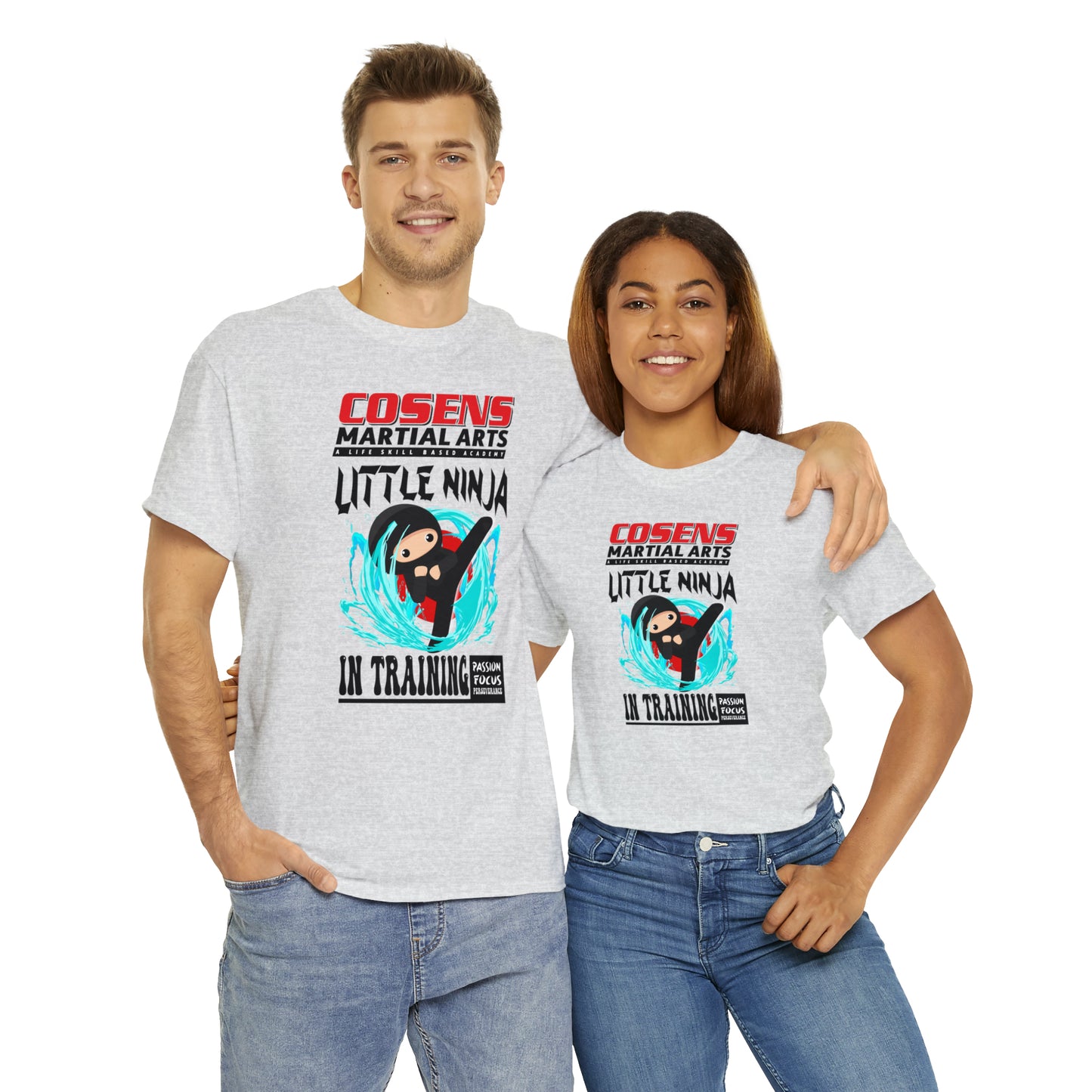 Adult "Little Ninja in Training" Cosens Martial Arts Unisex Heavy Cotton Tee Unisex Heavy Cotton Tee