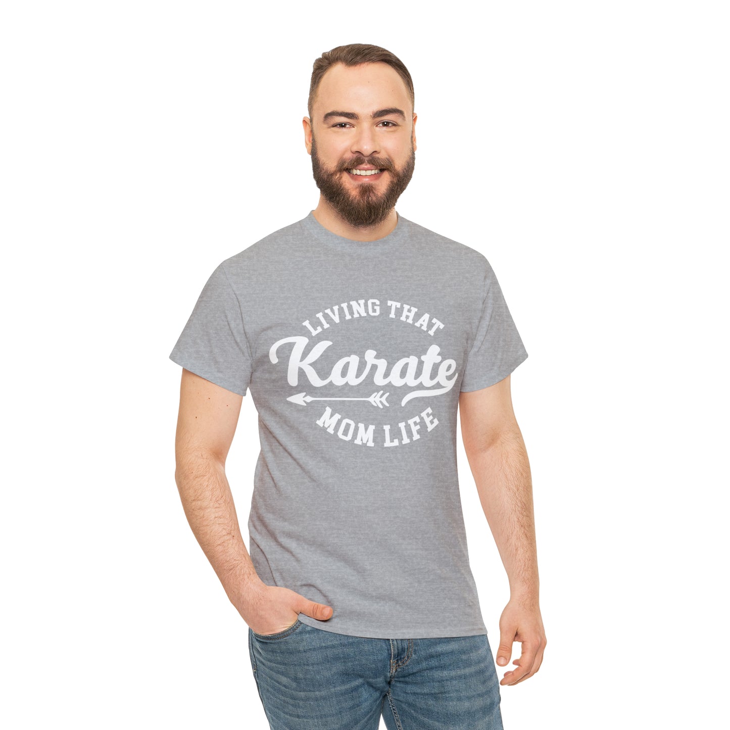 Karate Mom Life! Shirt For Mom, Heavy Cotton Tee