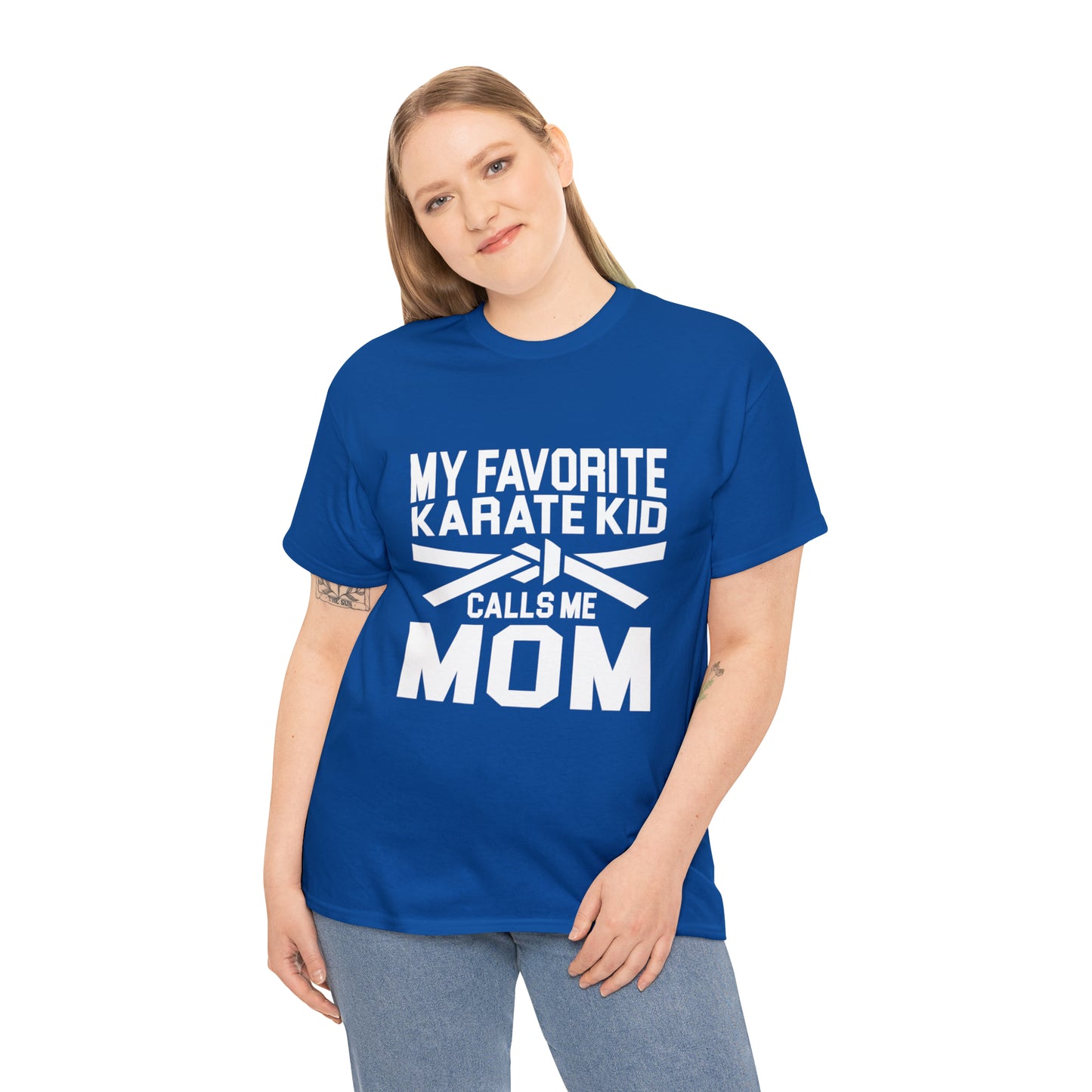 My Favorite Karate Kids Calls Me Mom Life Heavy Cotton Tee