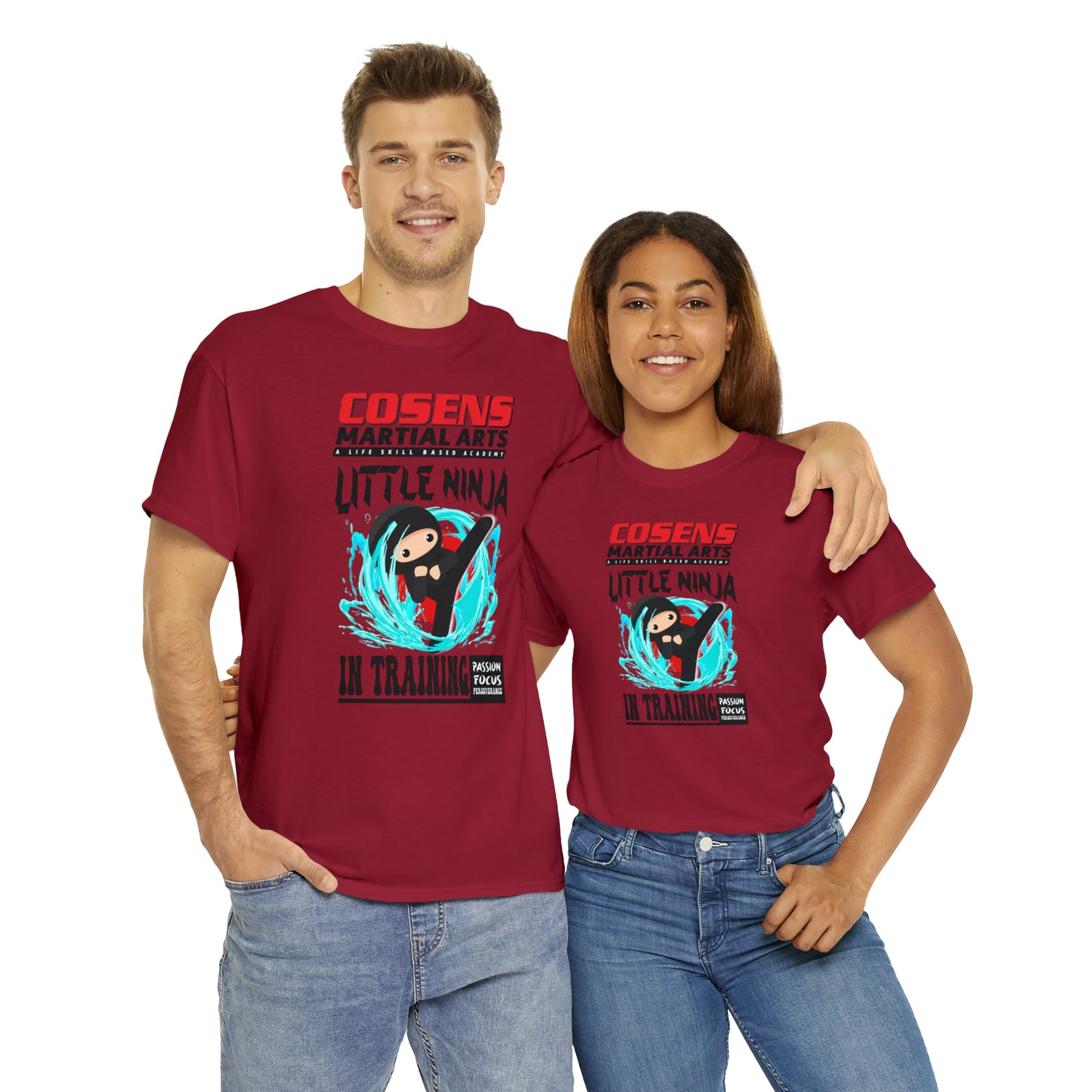 Adult "Little Ninja in Training" Cosens Martial Arts Unisex Heavy Cotton Tee Unisex Heavy Cotton Tee