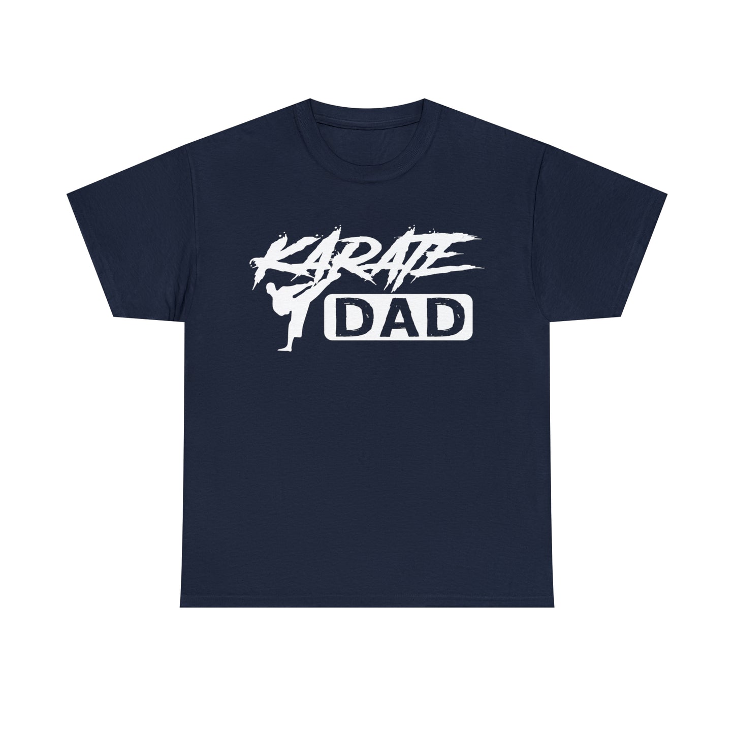 Karate Dad Kicking New Heavy Cotton Tee