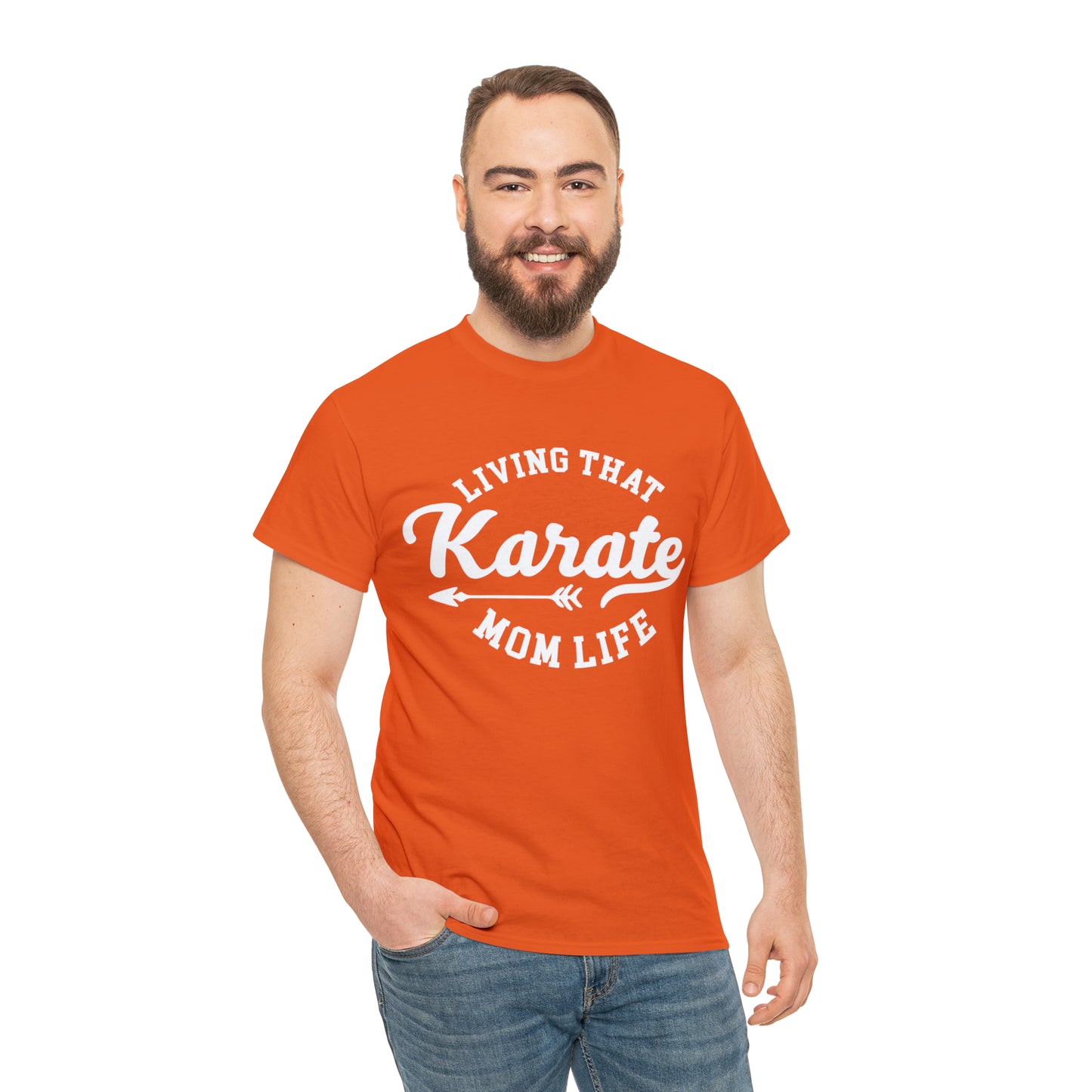 Karate Mom Life! Shirt For Mom, Heavy Cotton Tee