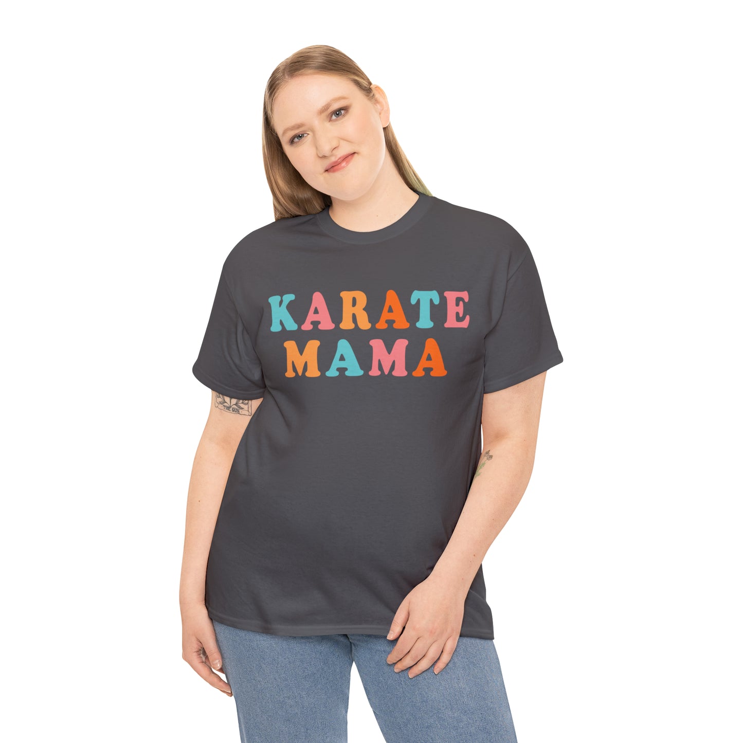 Karate Mama, Shirt For Mom, Heavy Cotton Tee