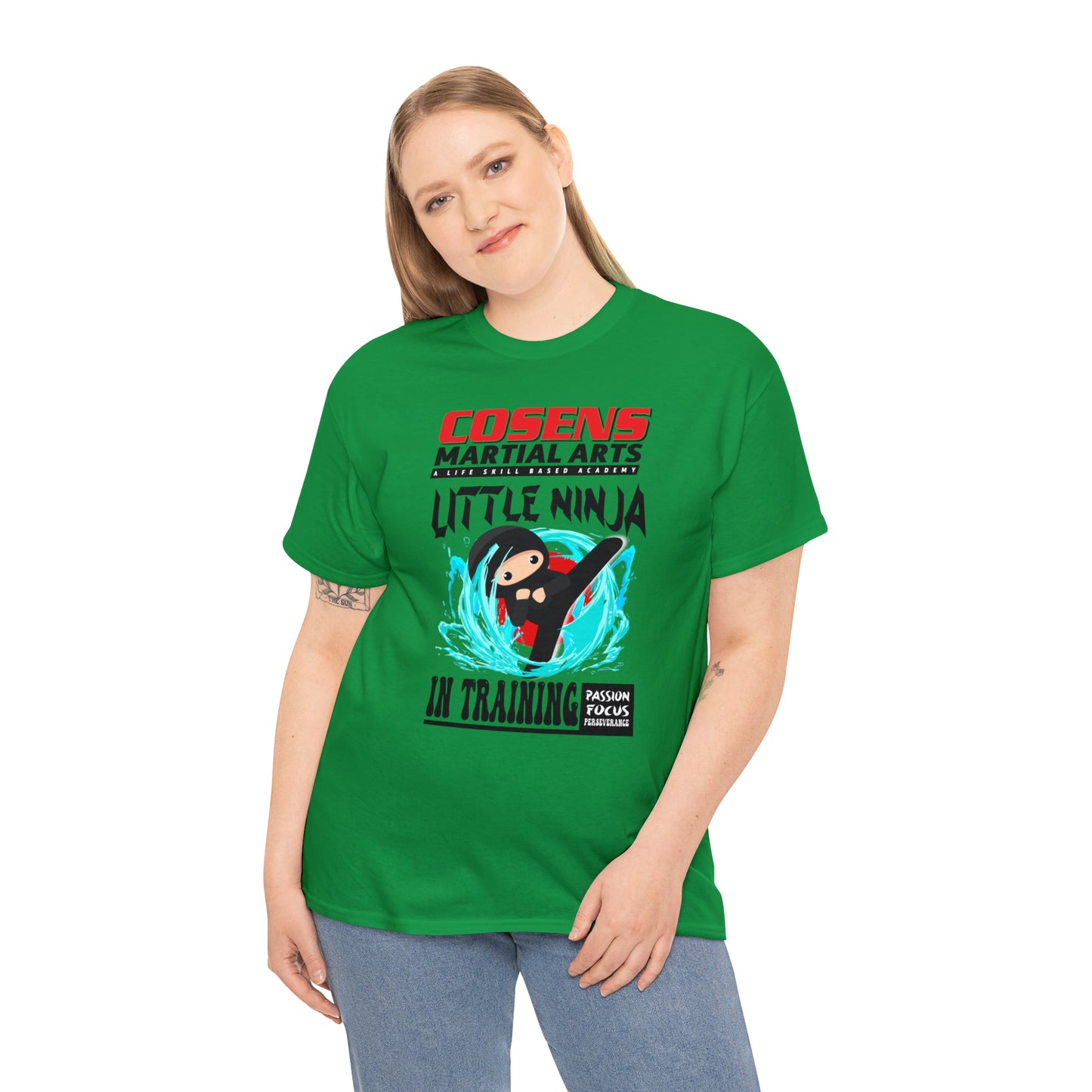 Adult "Little Ninja in Training" Cosens Martial Arts Unisex Heavy Cotton Tee Unisex Heavy Cotton Tee