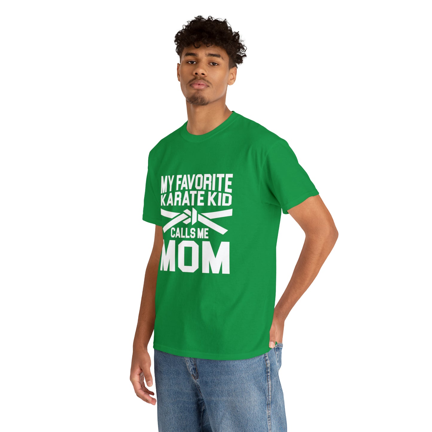 My Favorite Karate Kids Calls Me Mom Life Heavy Cotton Tee