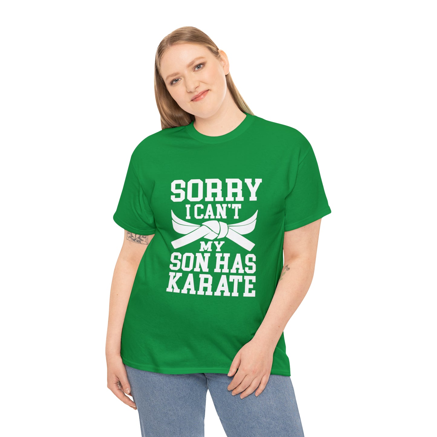 Sorry I Can't Karate Shirt, Shirt For Mom or Dad Heavy Cotton Tee