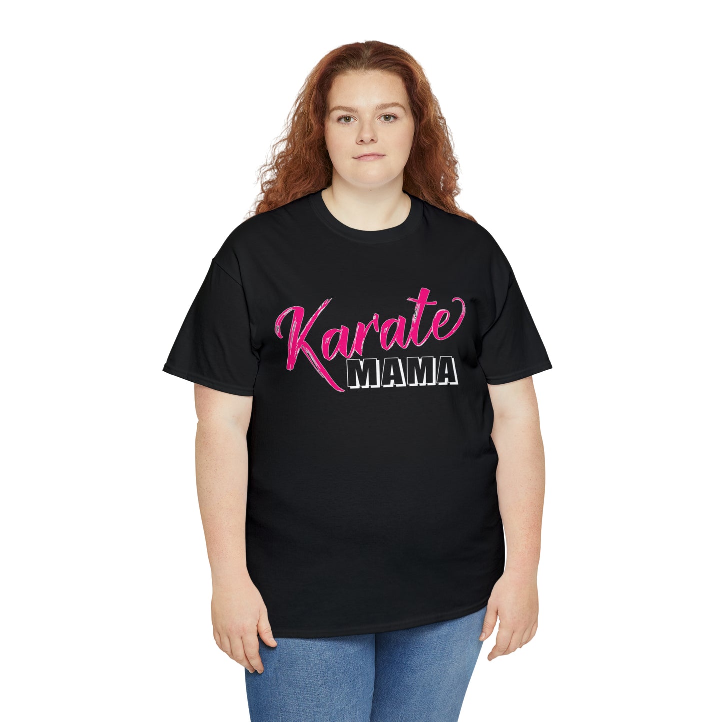 Karate Mama, Shirts For Mom, Heavy Cotton T-Shirt
