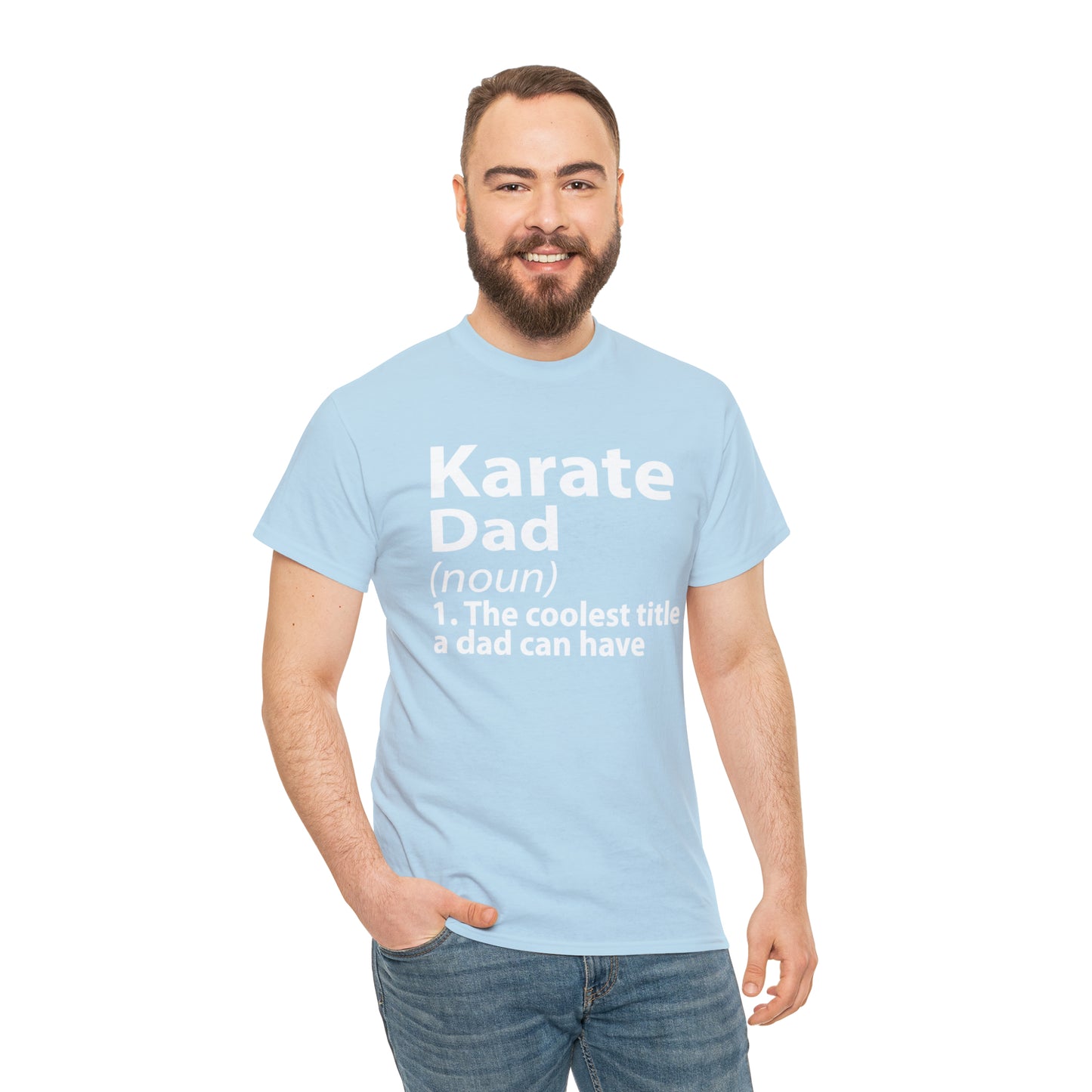 Karate Dad Noun Heavy Cotton Tee
