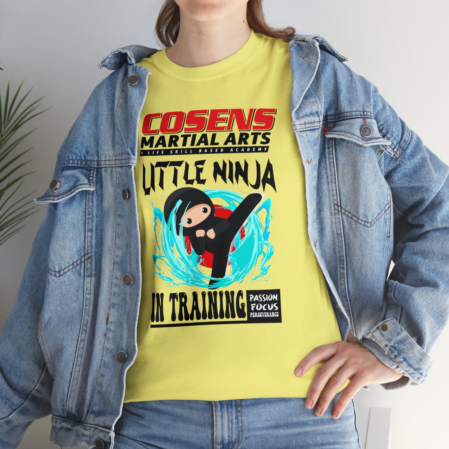 Adult "Little Ninja in Training" Cosens Martial Arts Unisex Heavy Cotton Tee Unisex Heavy Cotton Tee