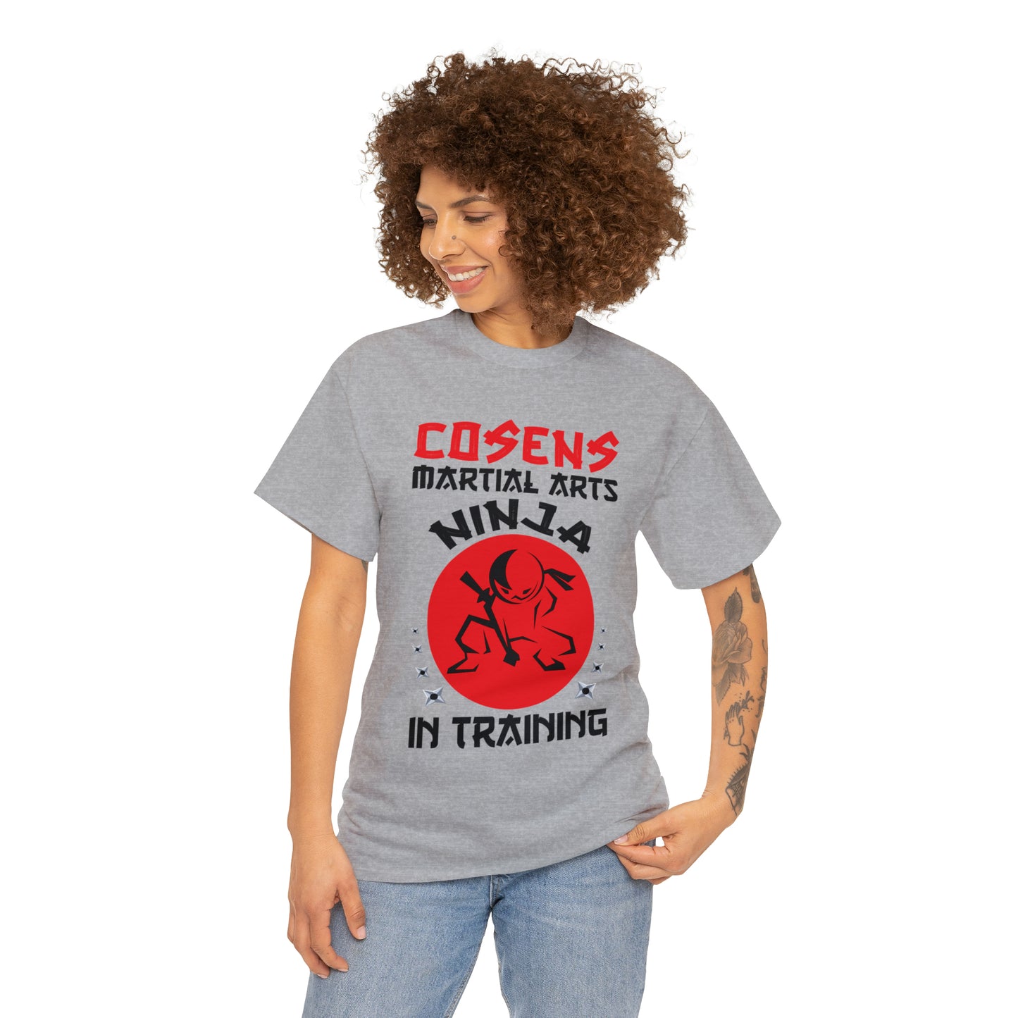 Adult "Ninja in Training" Unisex Heavy Cotton Tee