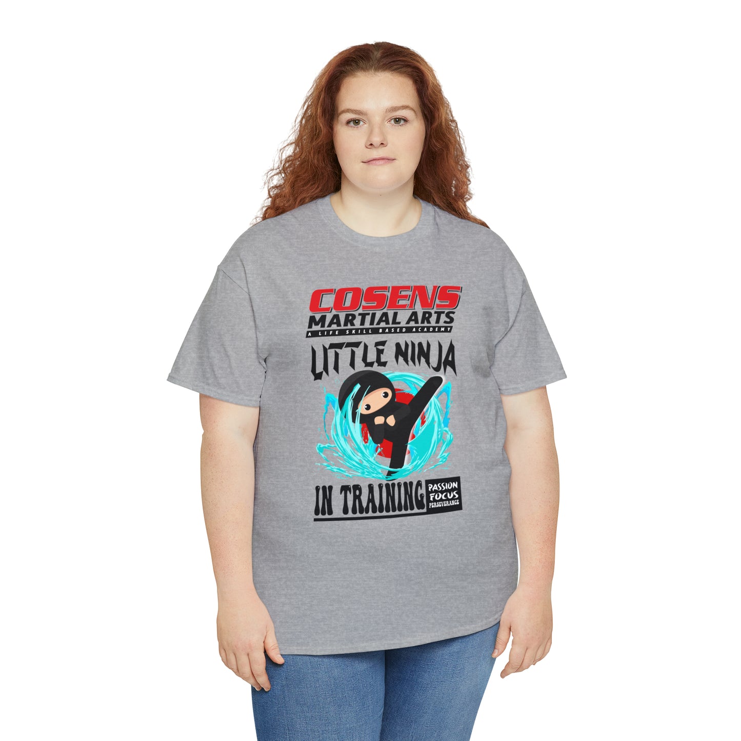 Adult "Little Ninja in Training" Cosens Martial Arts Unisex Heavy Cotton Tee Unisex Heavy Cotton Tee