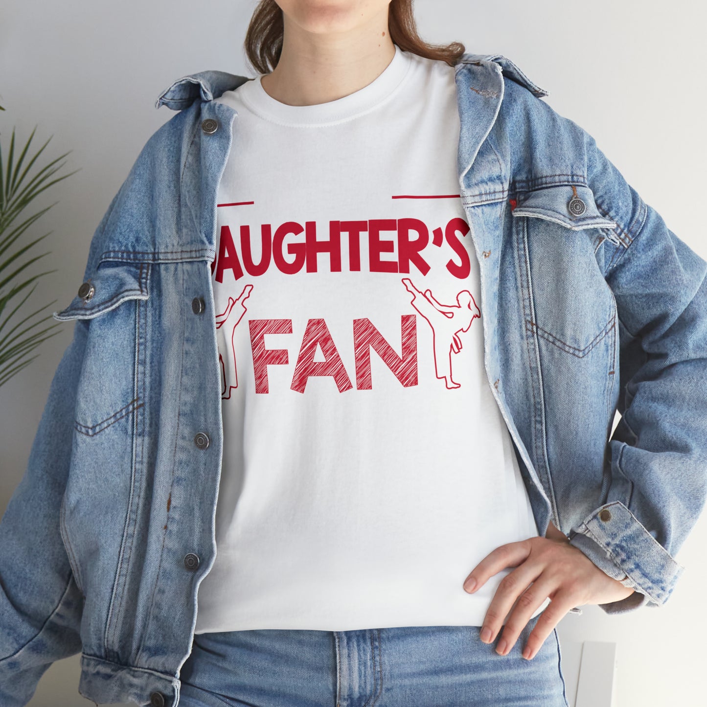 My Daughter's Greatest Fan! Shirt For Mom or Dad Heavy Cotton Tee