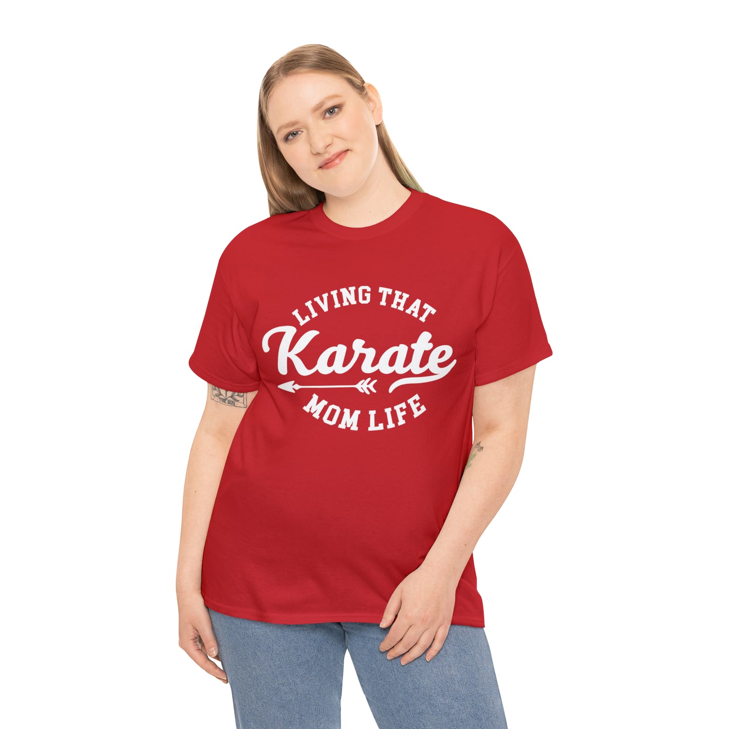 Karate Mom Life! Shirt For Mom, Heavy Cotton Tee