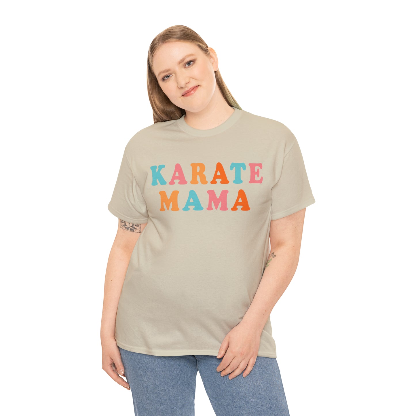 Karate Mama, Shirt For Mom, Heavy Cotton Tee