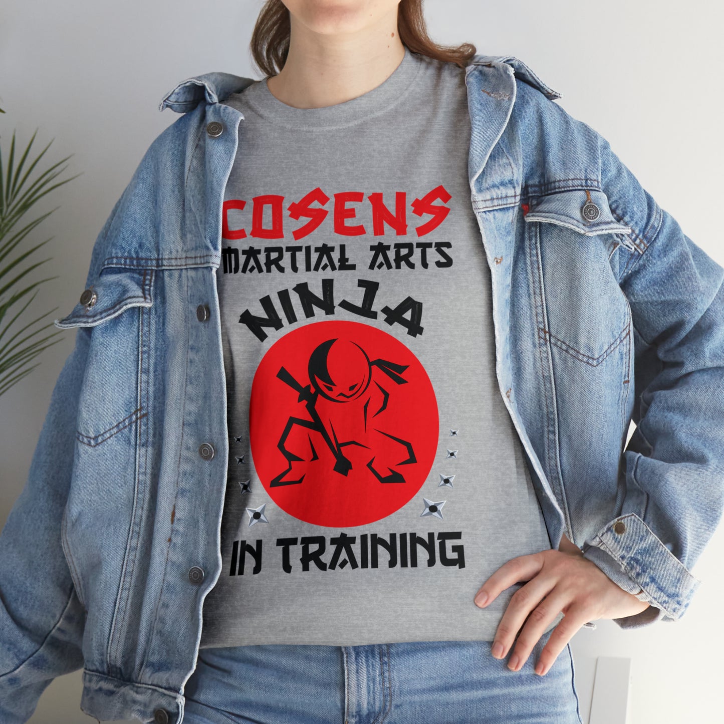 Adult "Ninja in Training" Unisex Heavy Cotton Tee