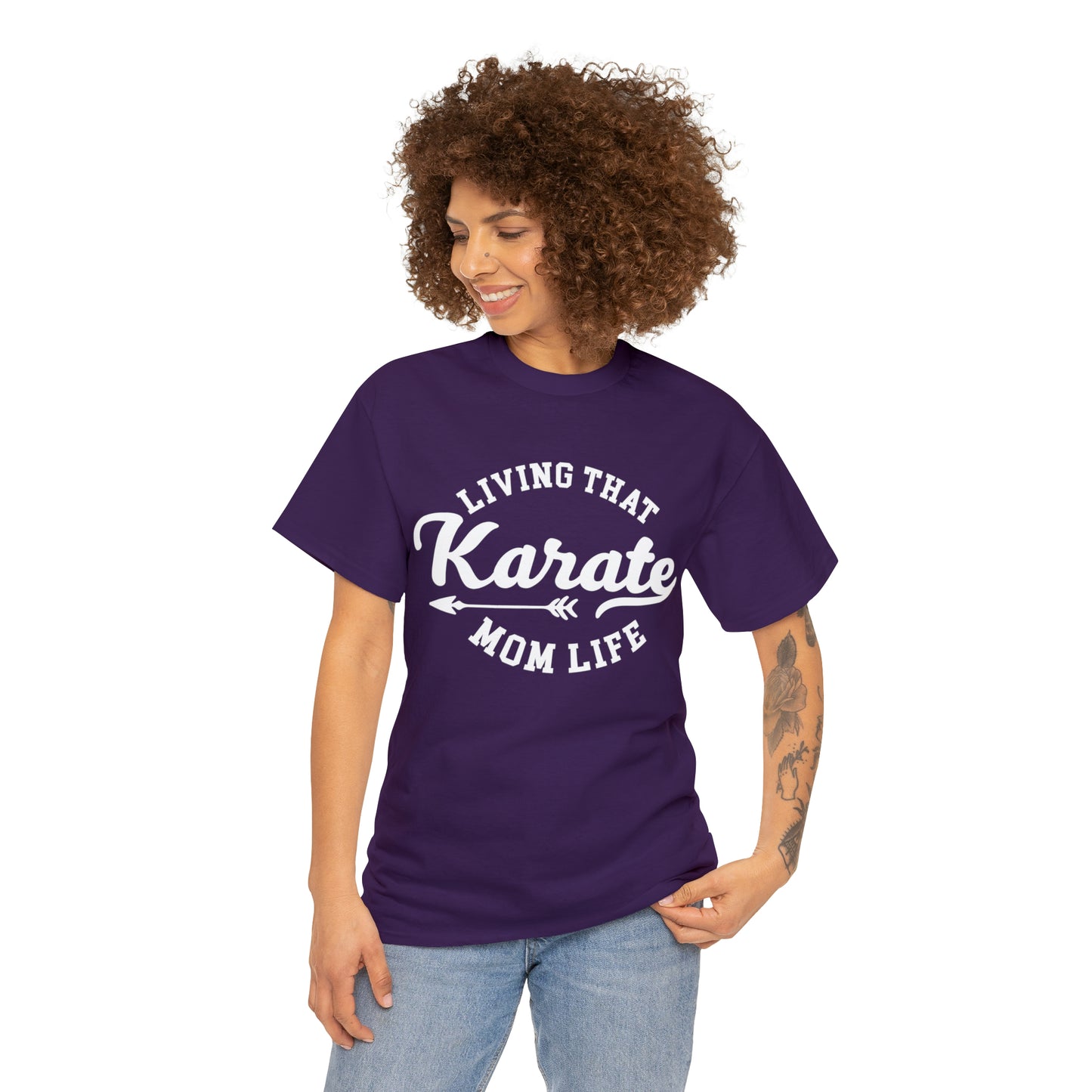 Karate Mom Life! Shirt For Mom, Heavy Cotton Tee