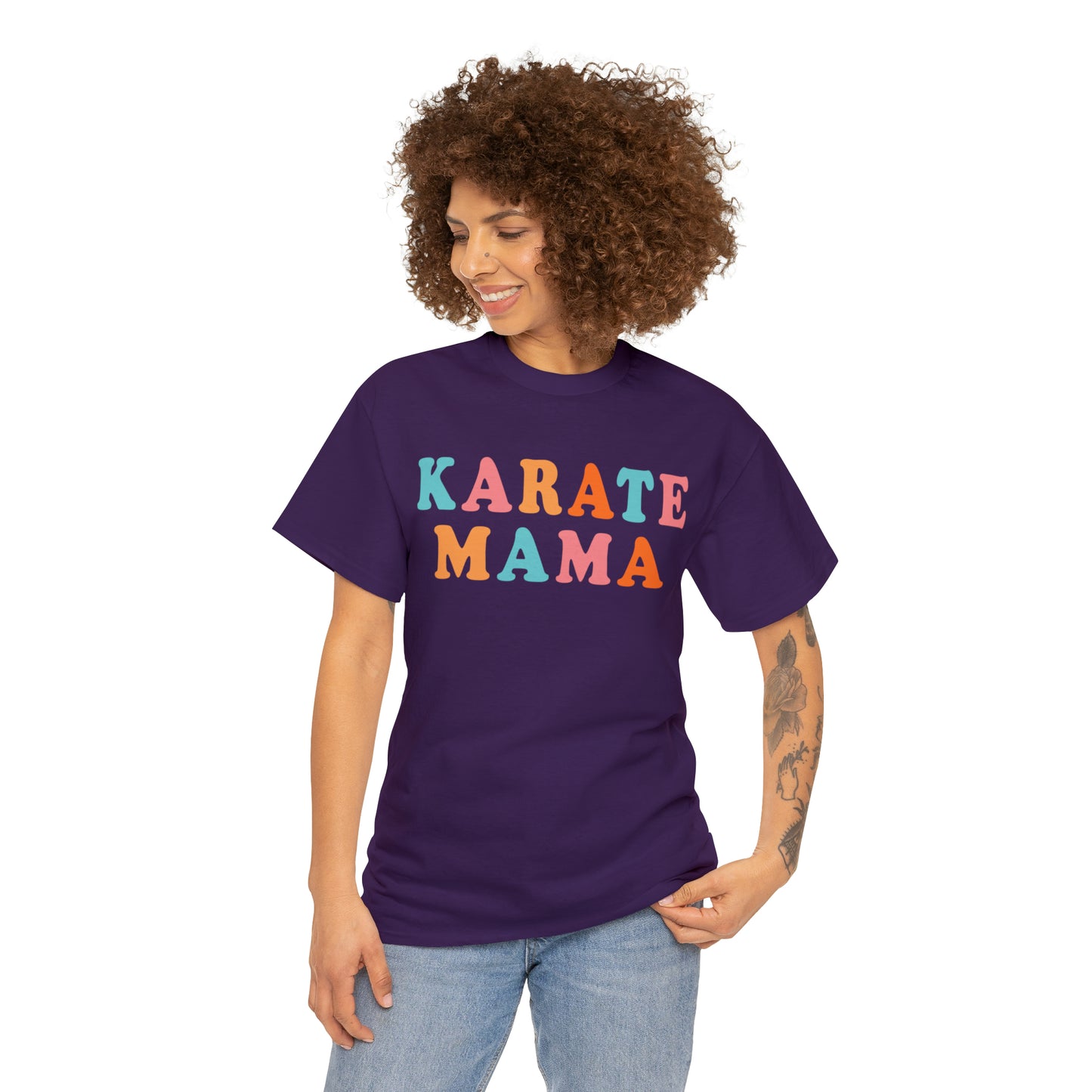 Karate Mama, Shirt For Mom, Heavy Cotton Tee