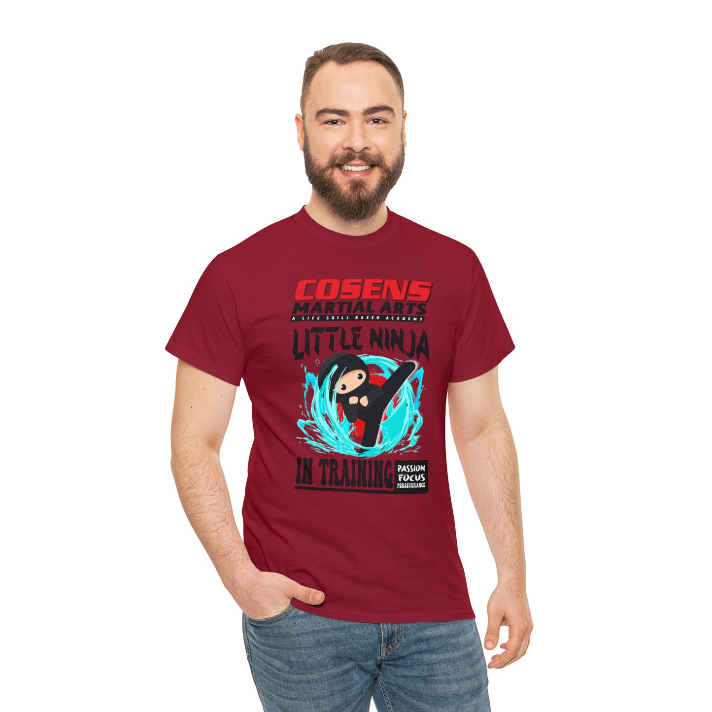 Adult "Little Ninja in Training" Cosens Martial Arts Unisex Heavy Cotton Tee Unisex Heavy Cotton Tee