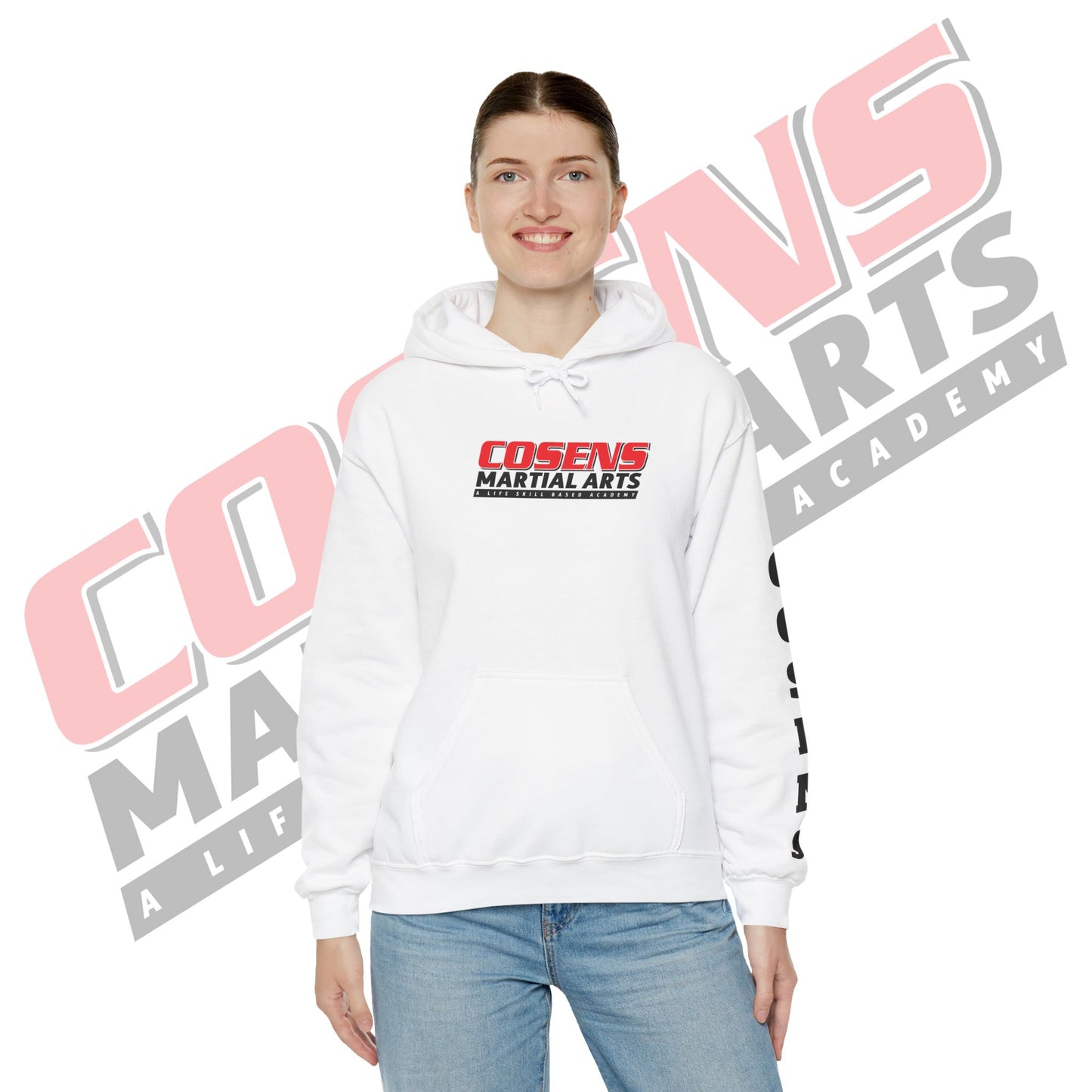 Adult Custom Pullover Hooded Sweatshirt (Name on Sleeve)