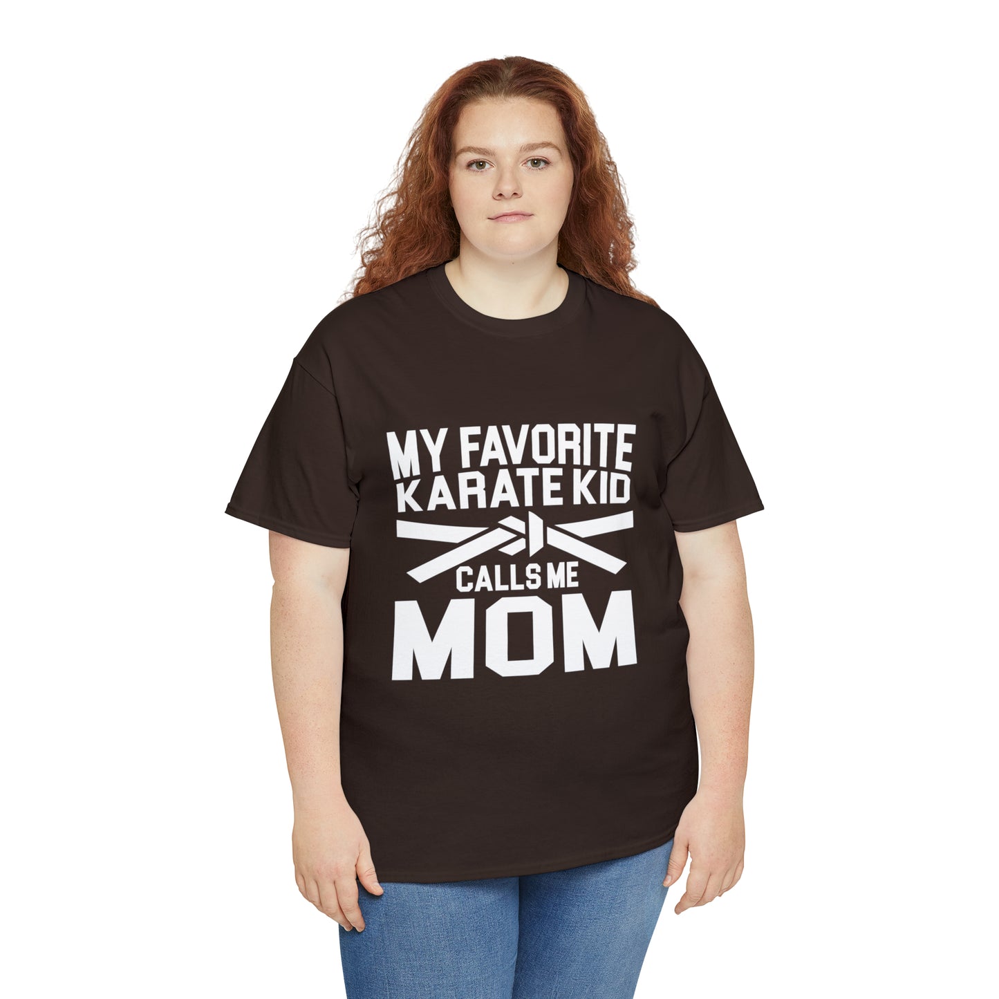 My Favorite Karate Kids Calls Me Mom Life Heavy Cotton Tee